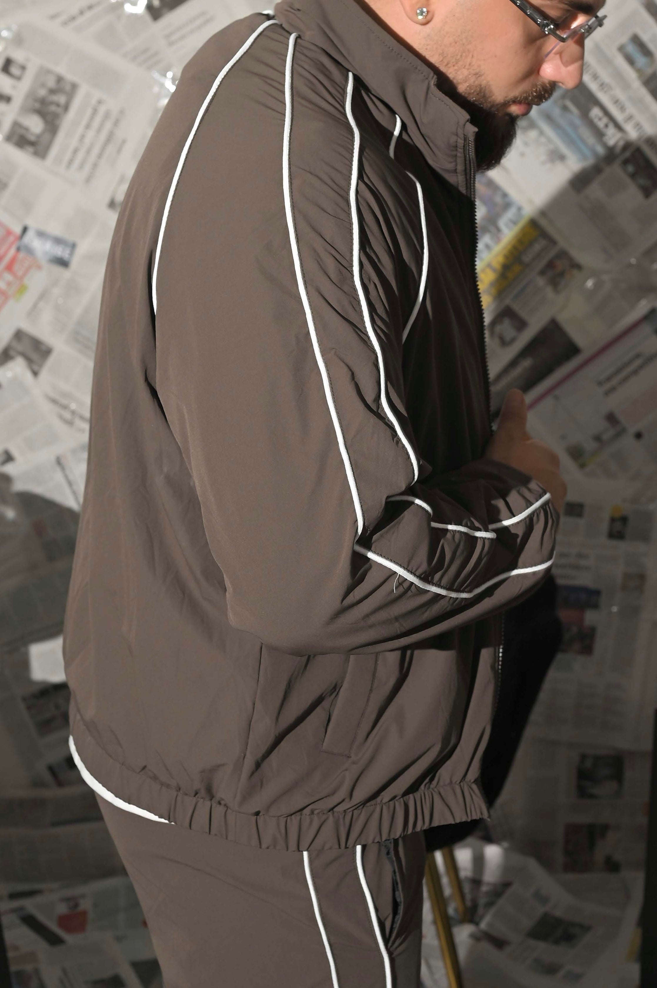 Coordinato Tuta Lines fango