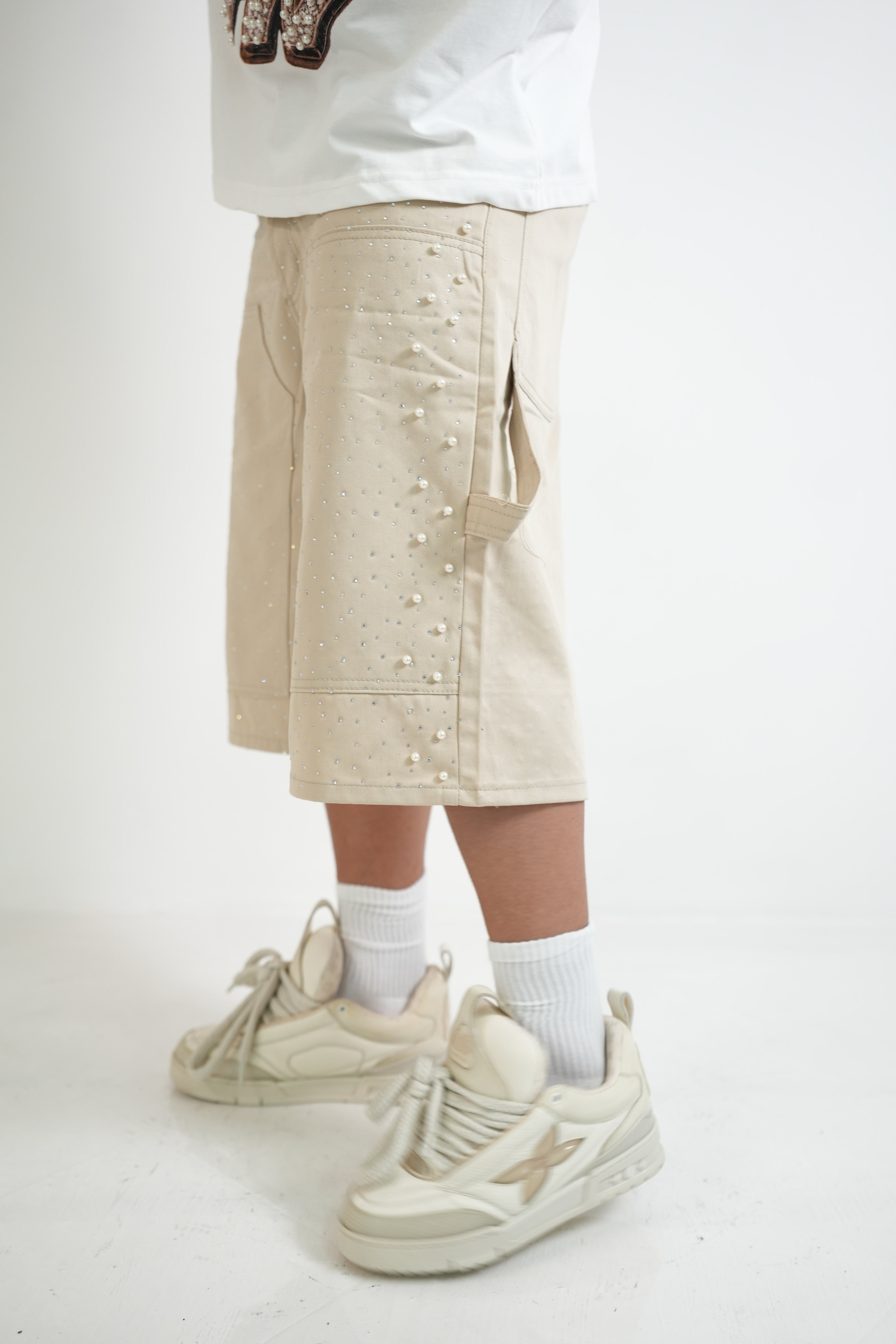 Short Strass Beige