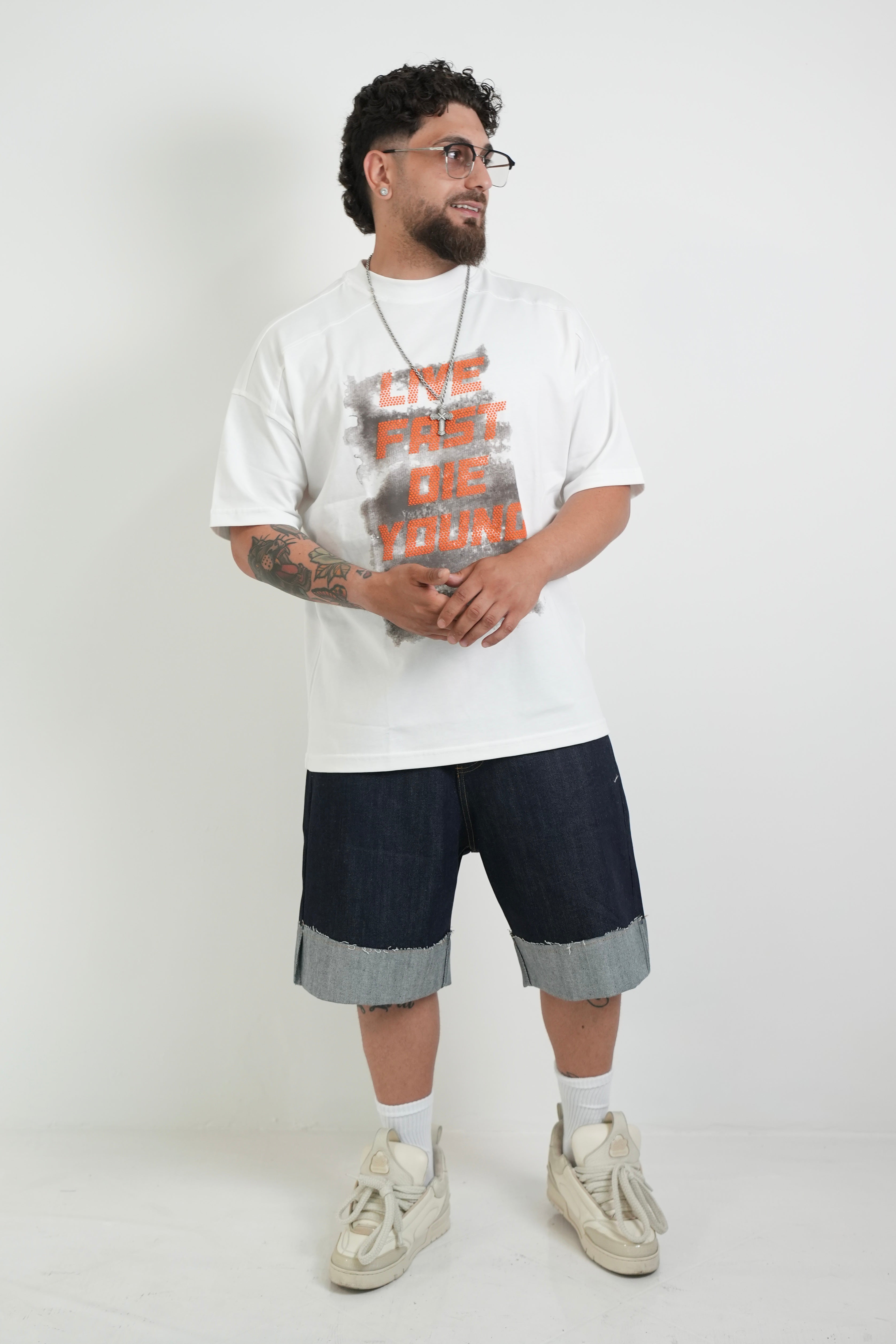 T-shirt Die Young White