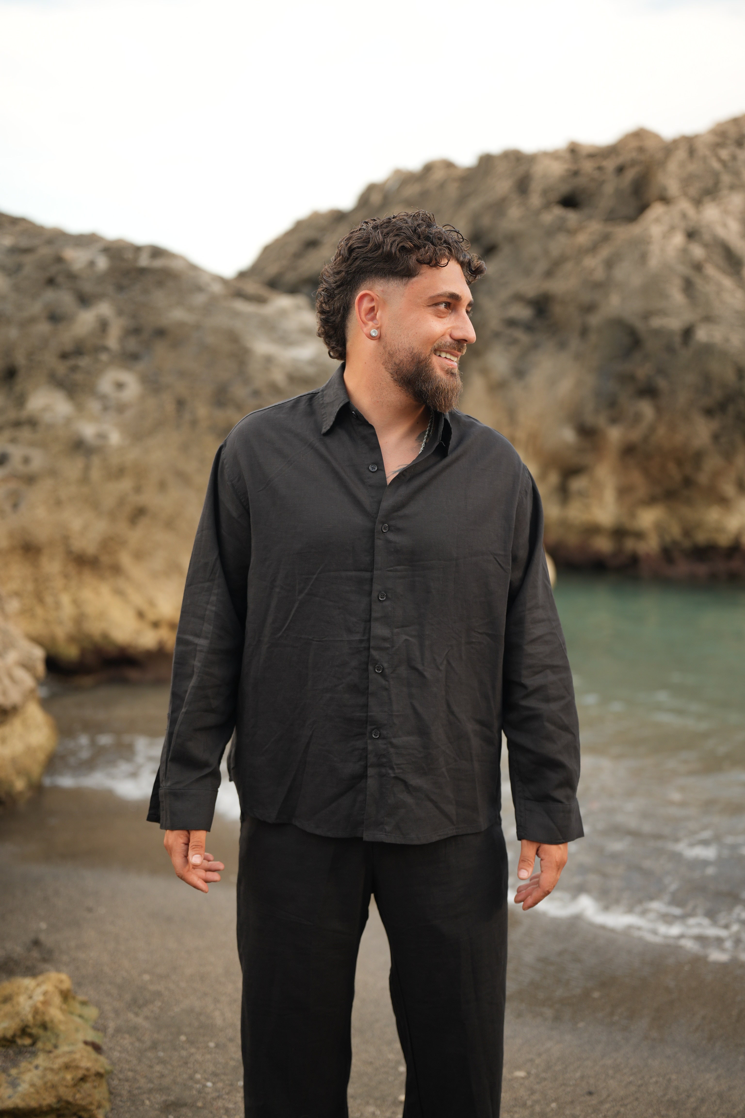 Coordinato Mykonos Lino Nero