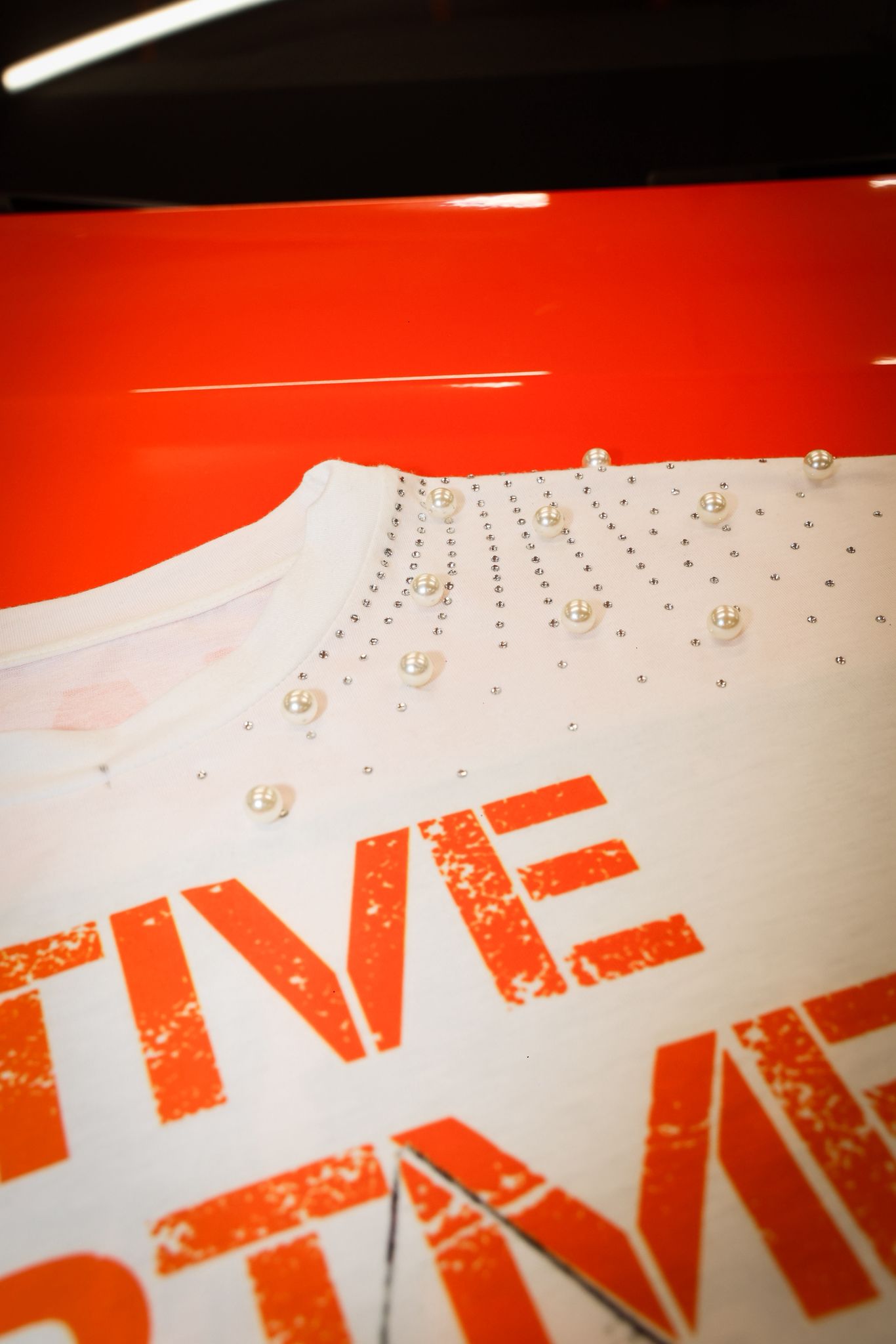 Coordinato Creative Check Orange