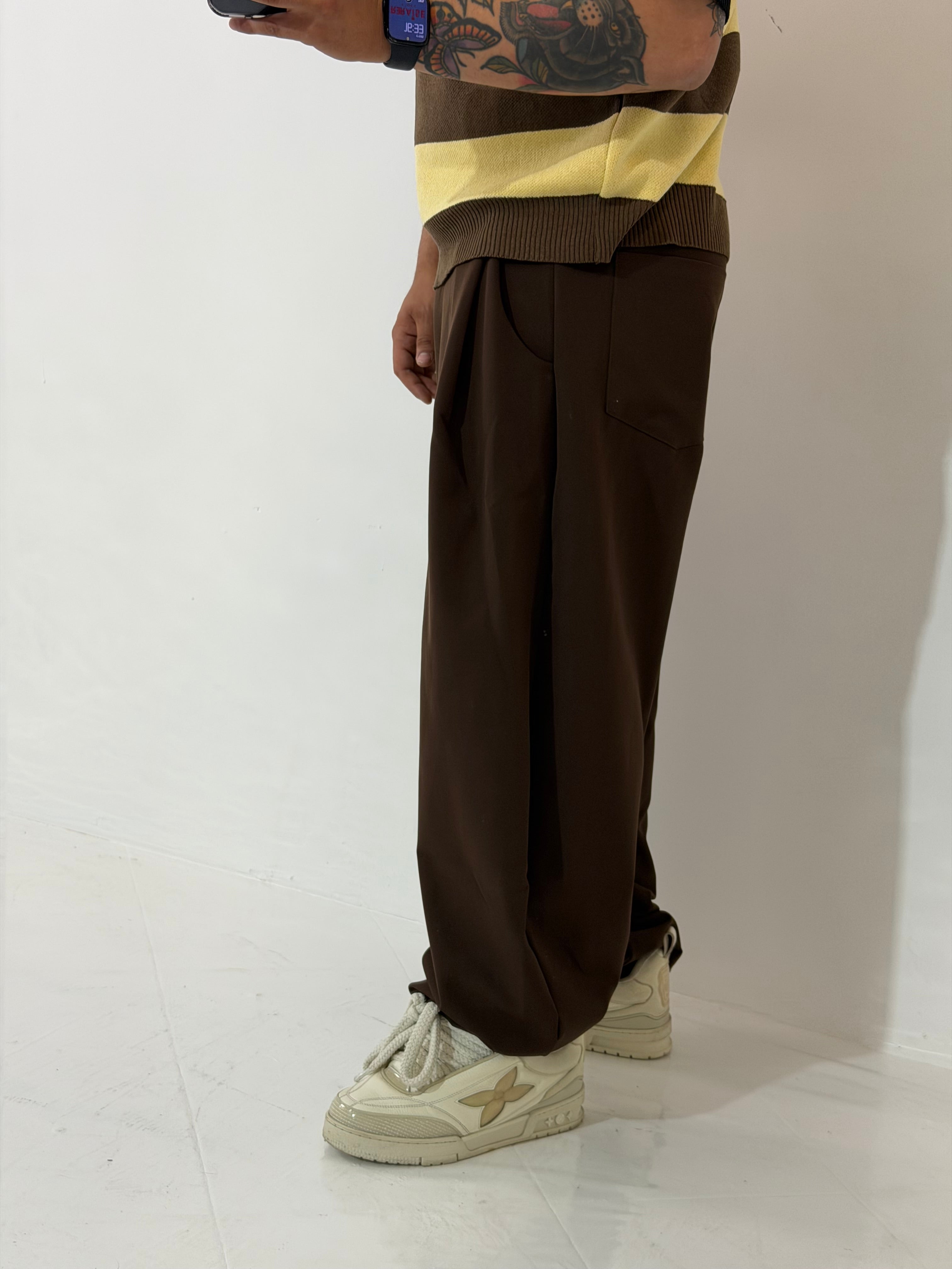 Pantalone Archivee jappo brown