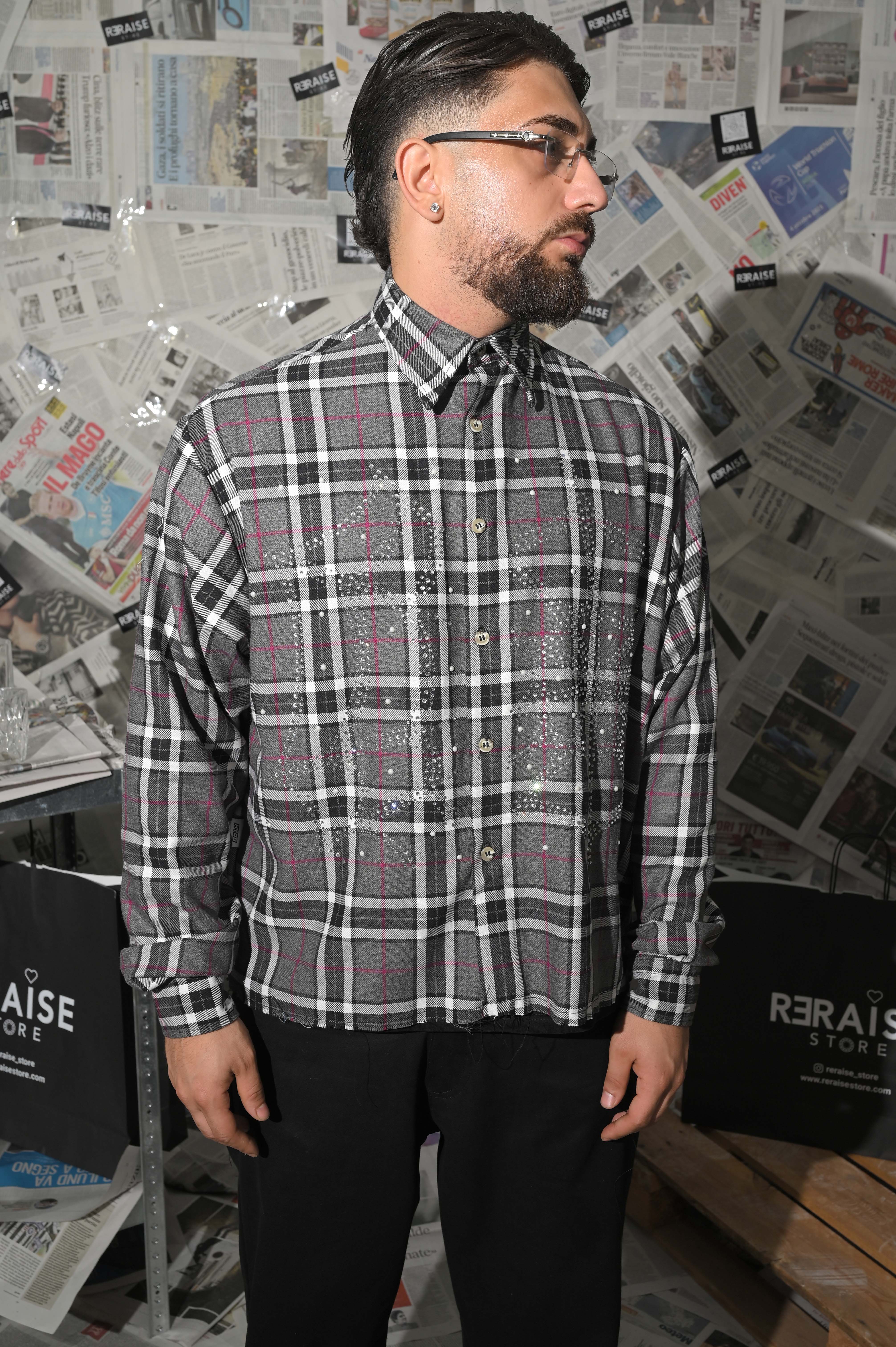 Camicia Hydo Check Strass