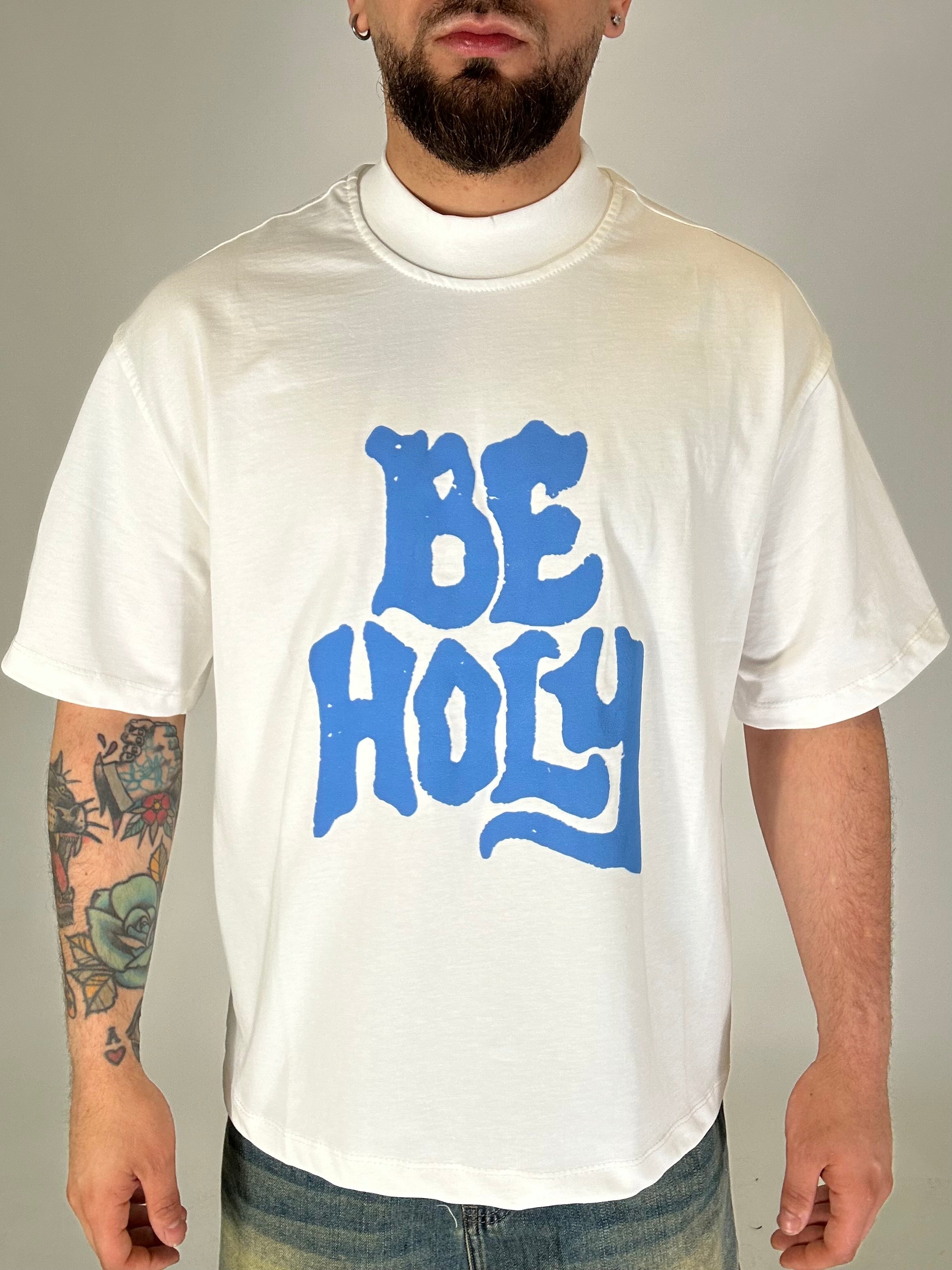 T-shirt Hustle Be Holy bianca