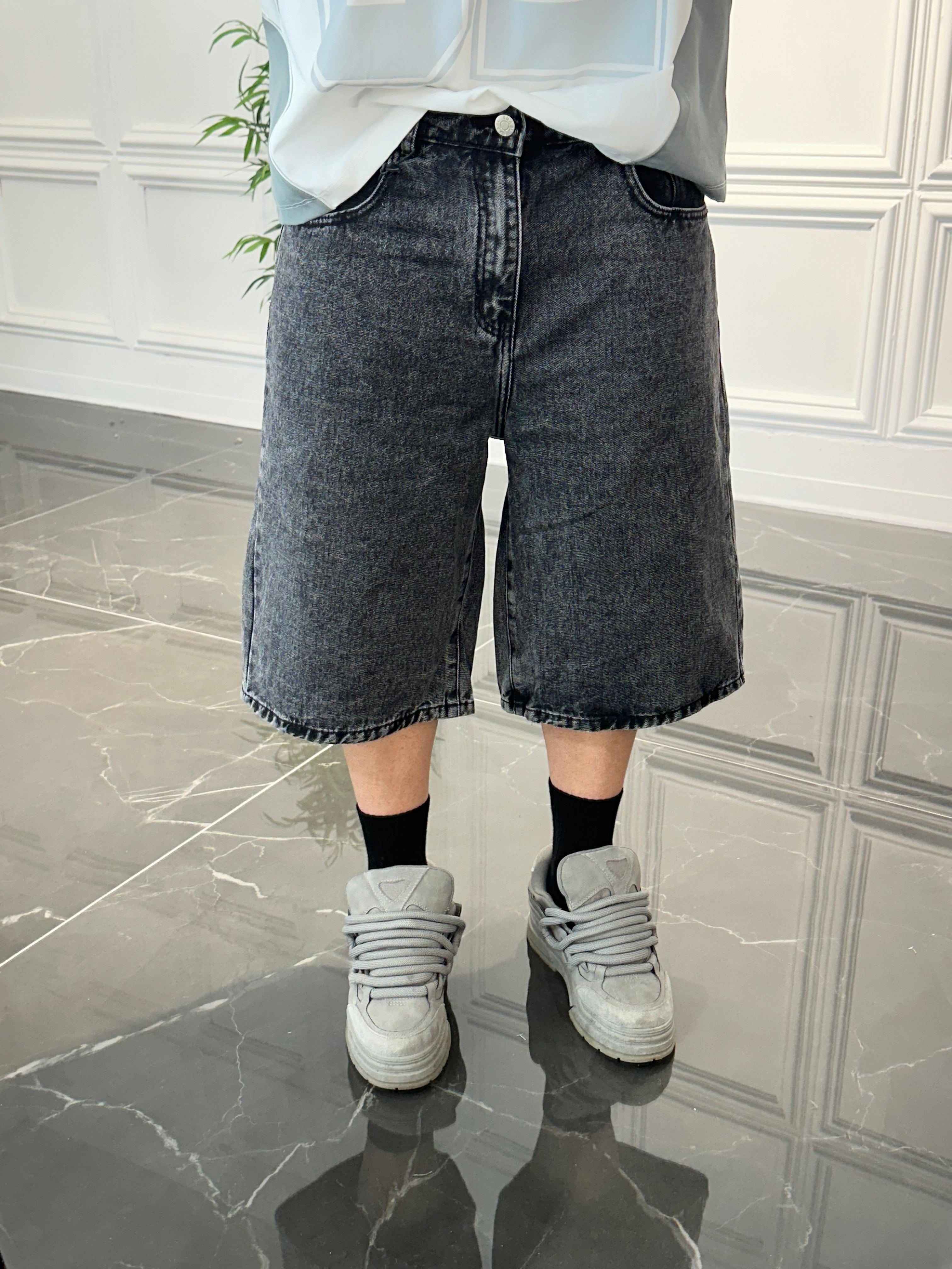 Jeans Short Dark Grey