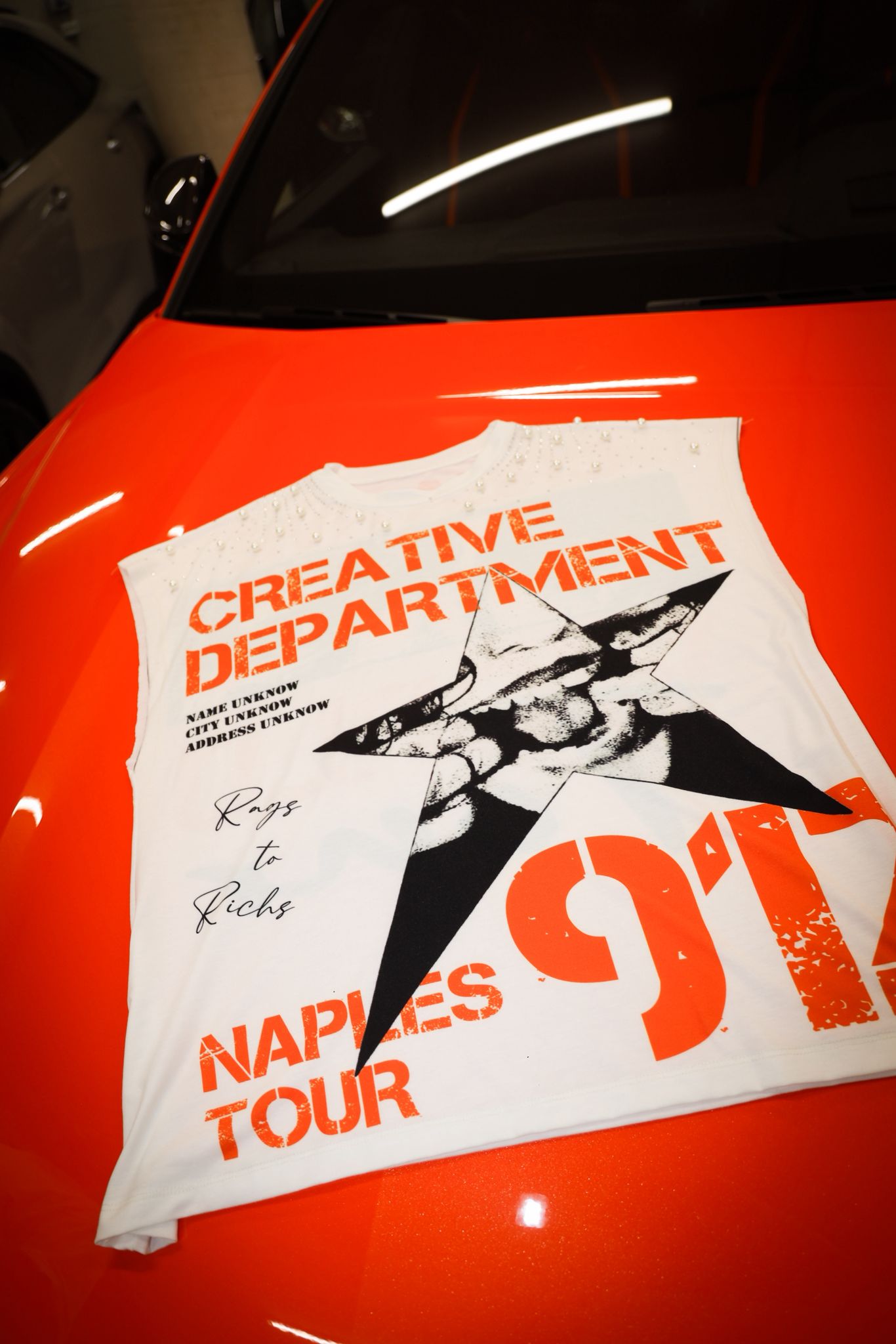 Coordinato Creative Check Orange