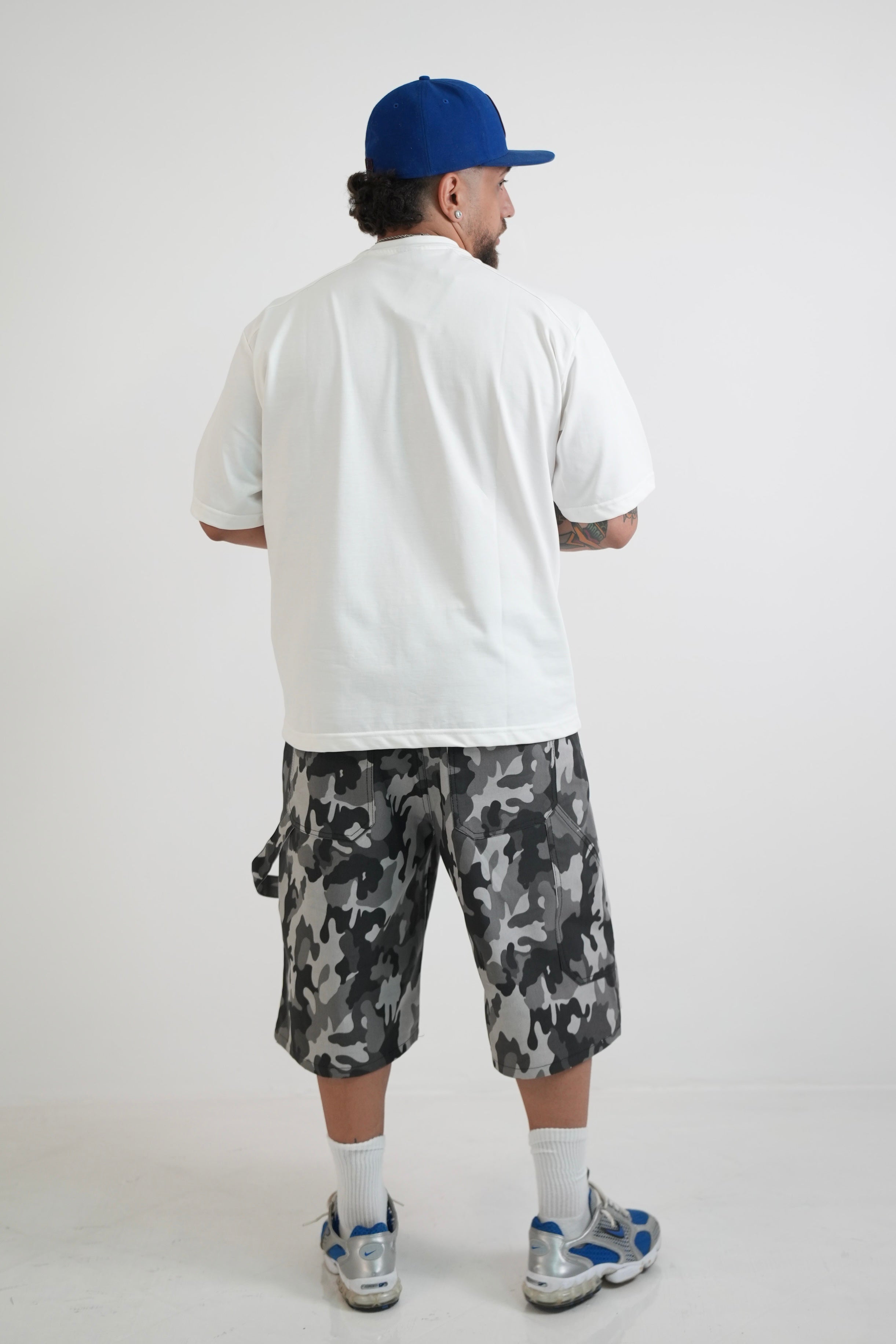 Short Militare grigio