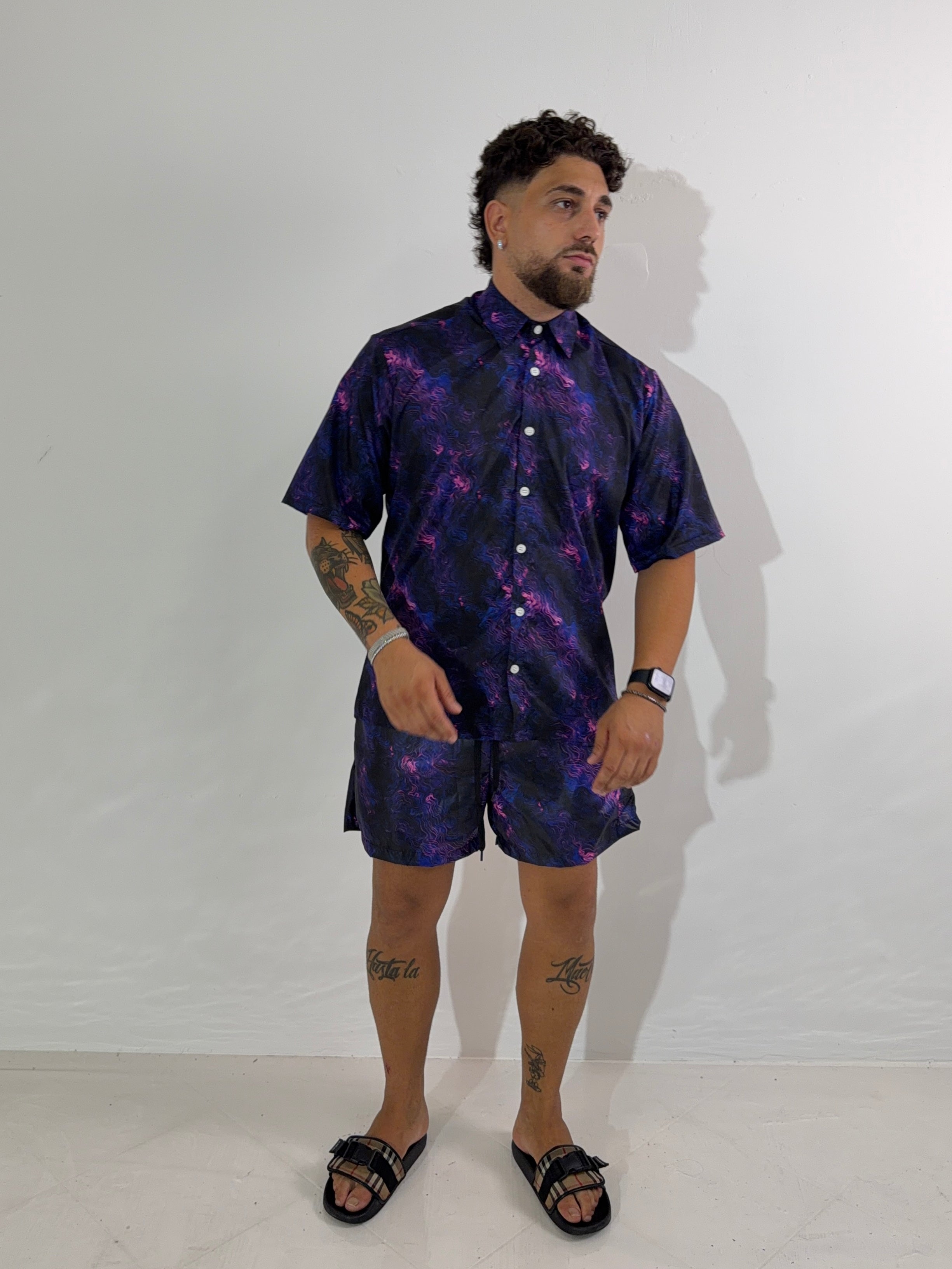 Coordinato Mare Boreale viola/blu