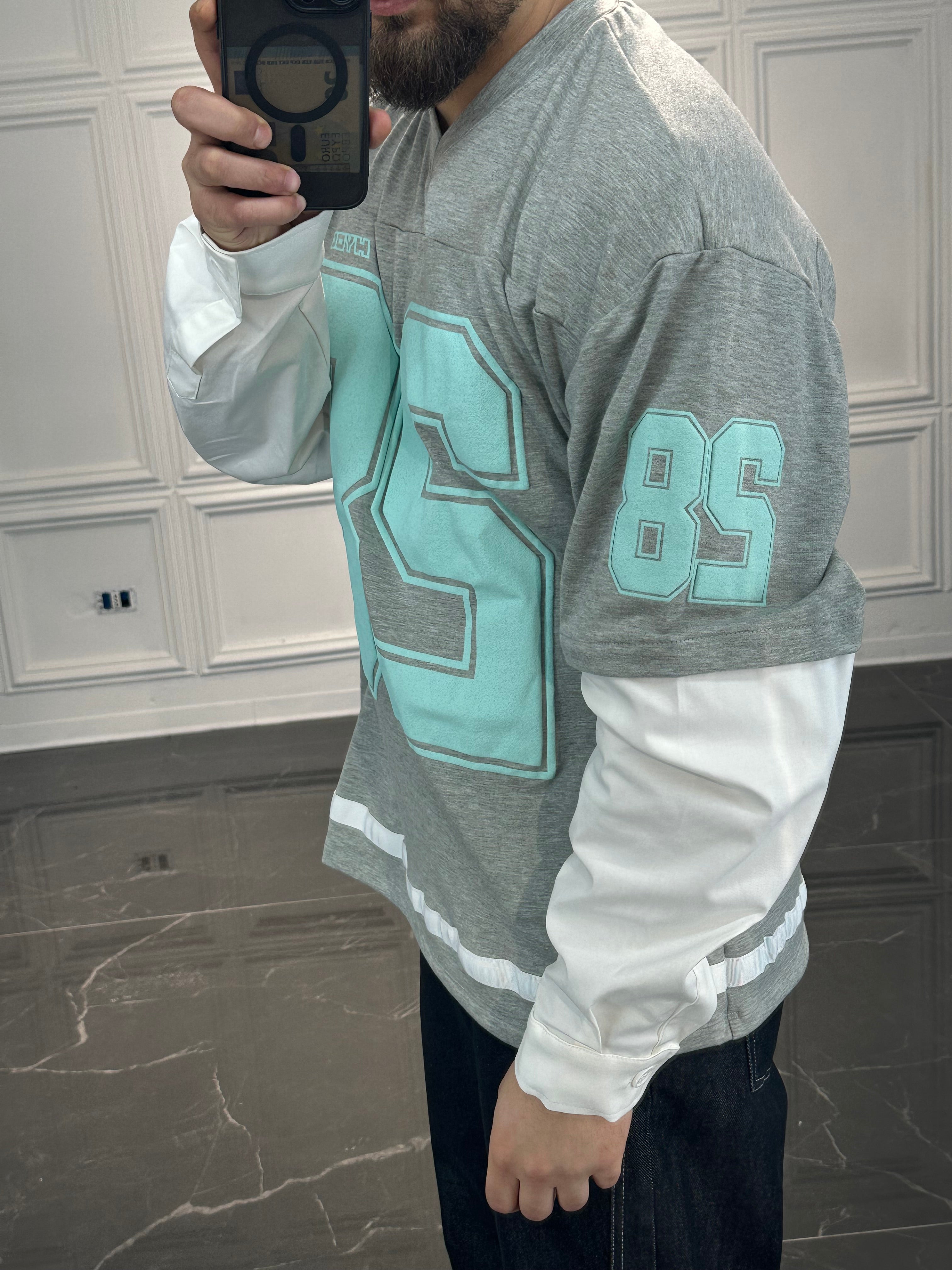 Long Sleeve Hydo NFL grigia