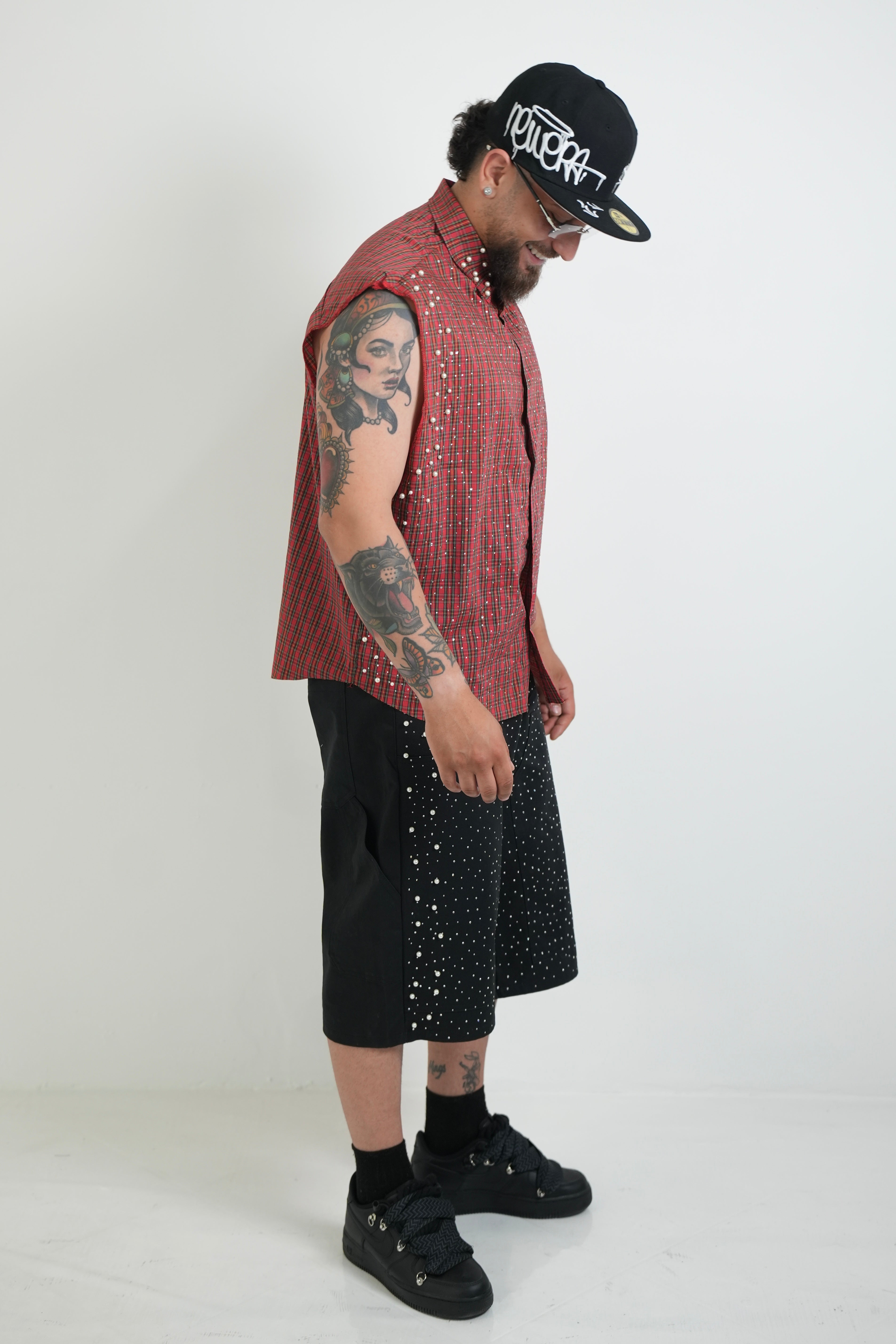 Short Black Strass PM