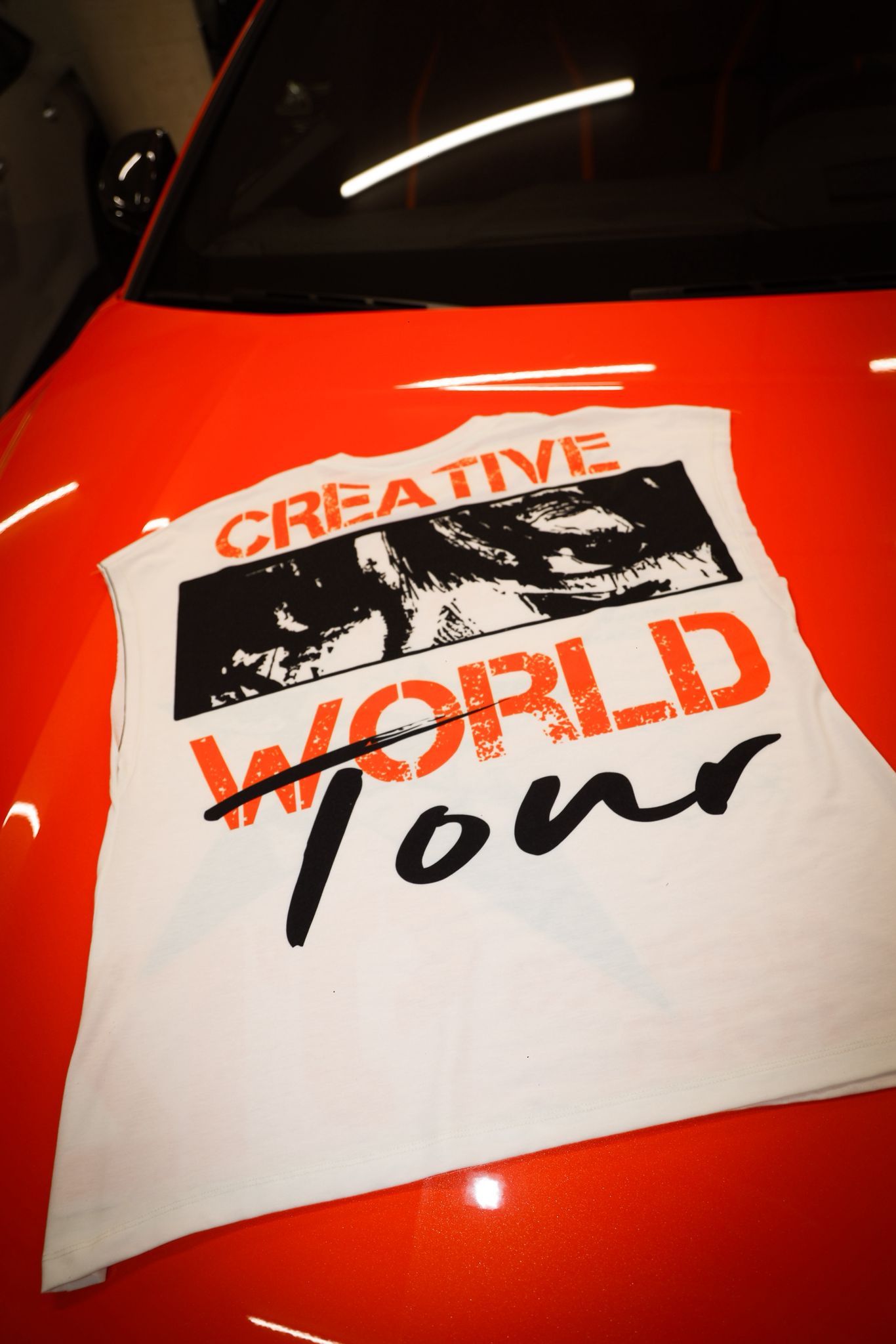 Coordinato Creative Check Orange