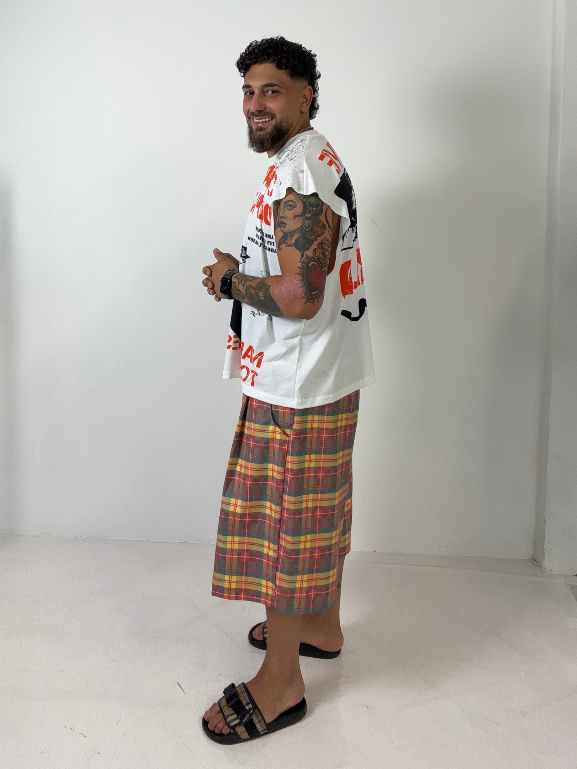 Coordinato Creative Check Orange