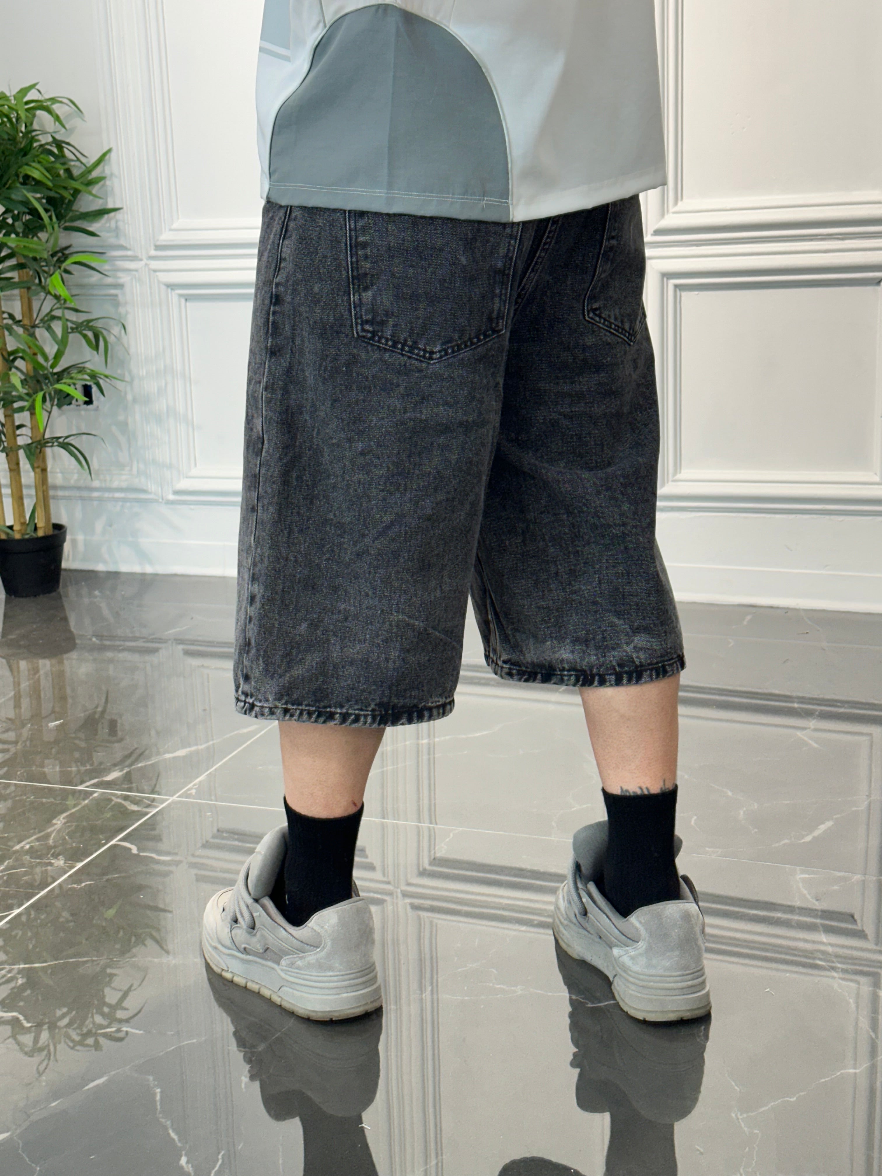 Jeans Short Dark Grey
