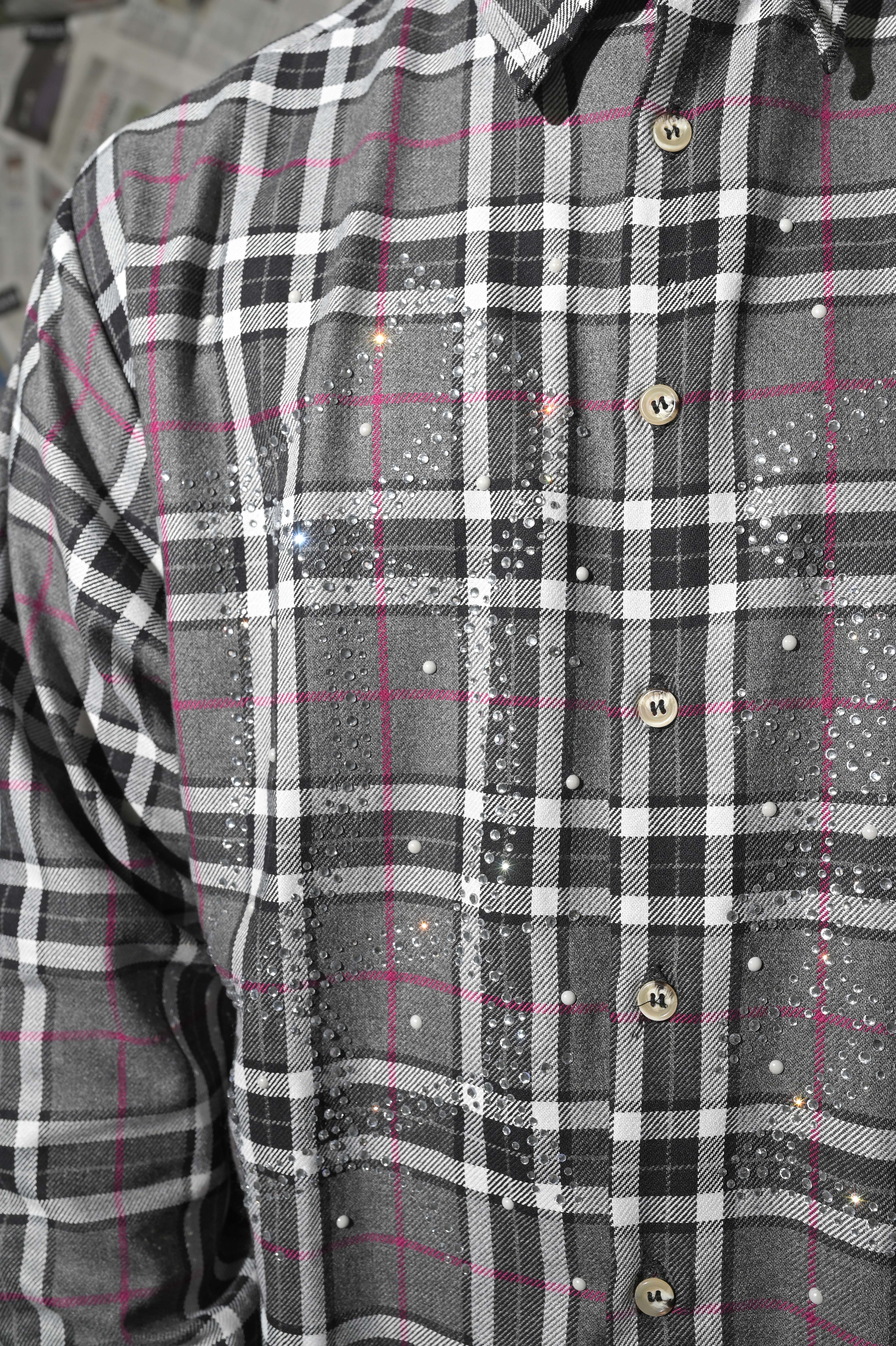 Camicia Hydo Check Strass