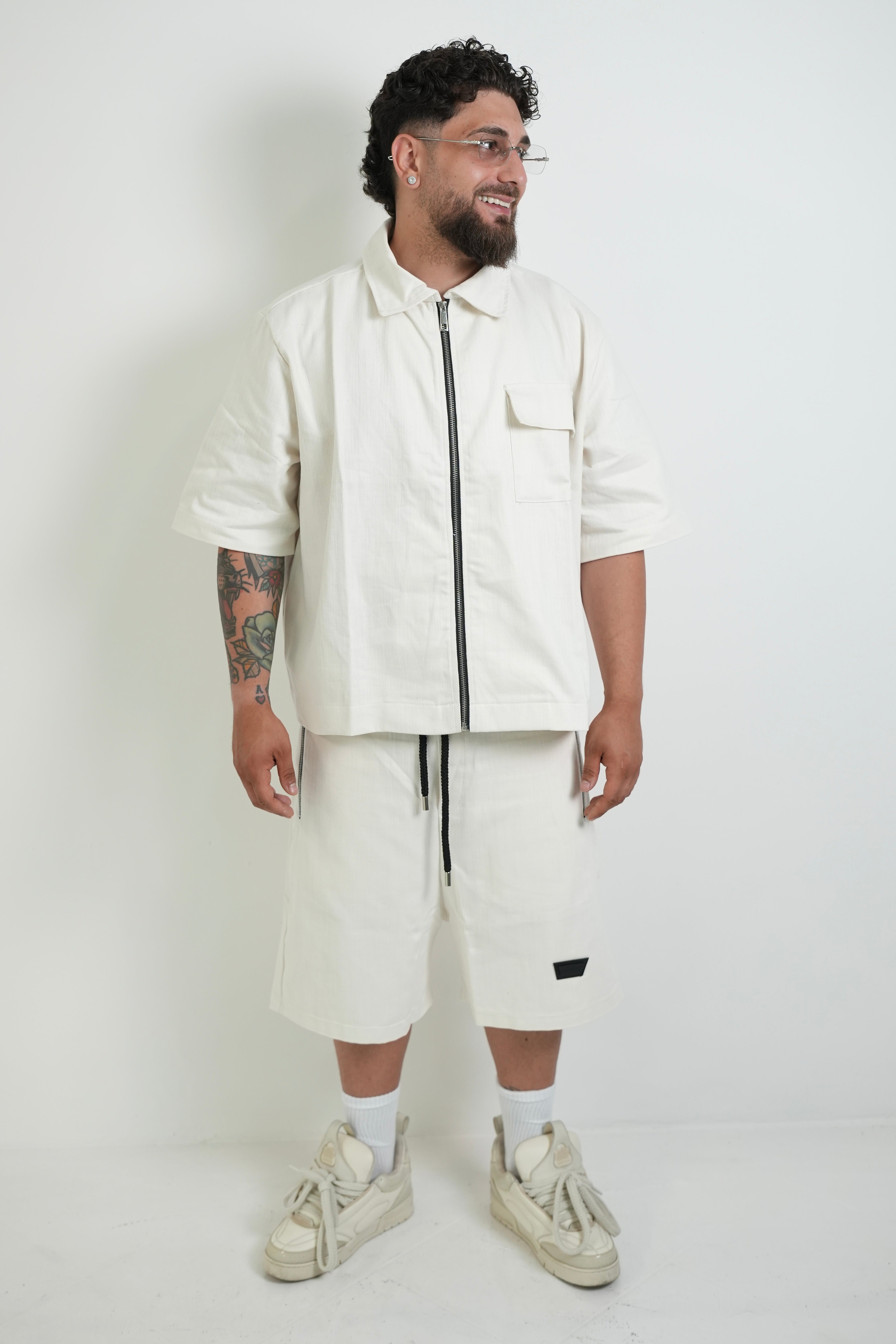 Coordinato Patriòt denim White Off
