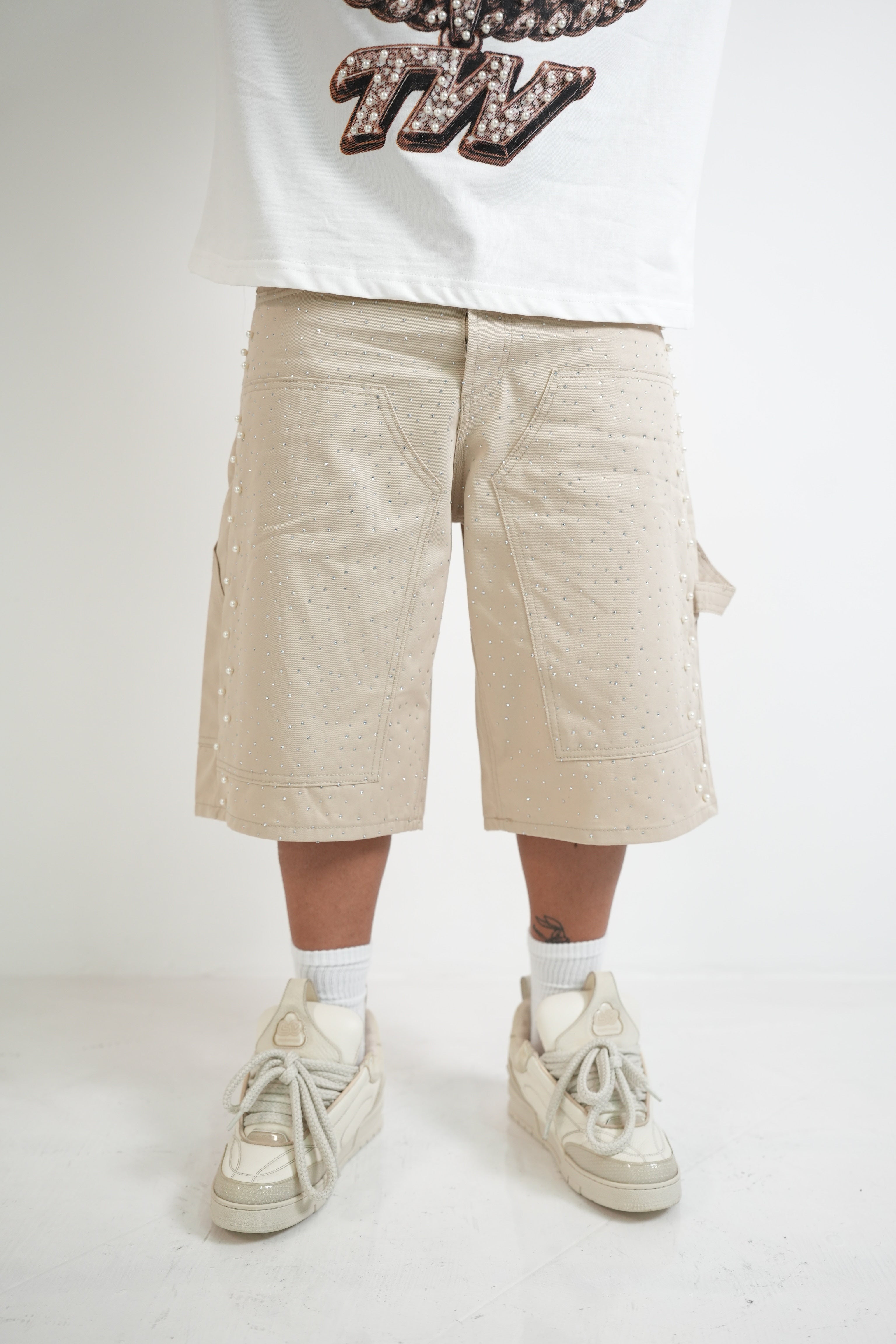 Short Strass Beige