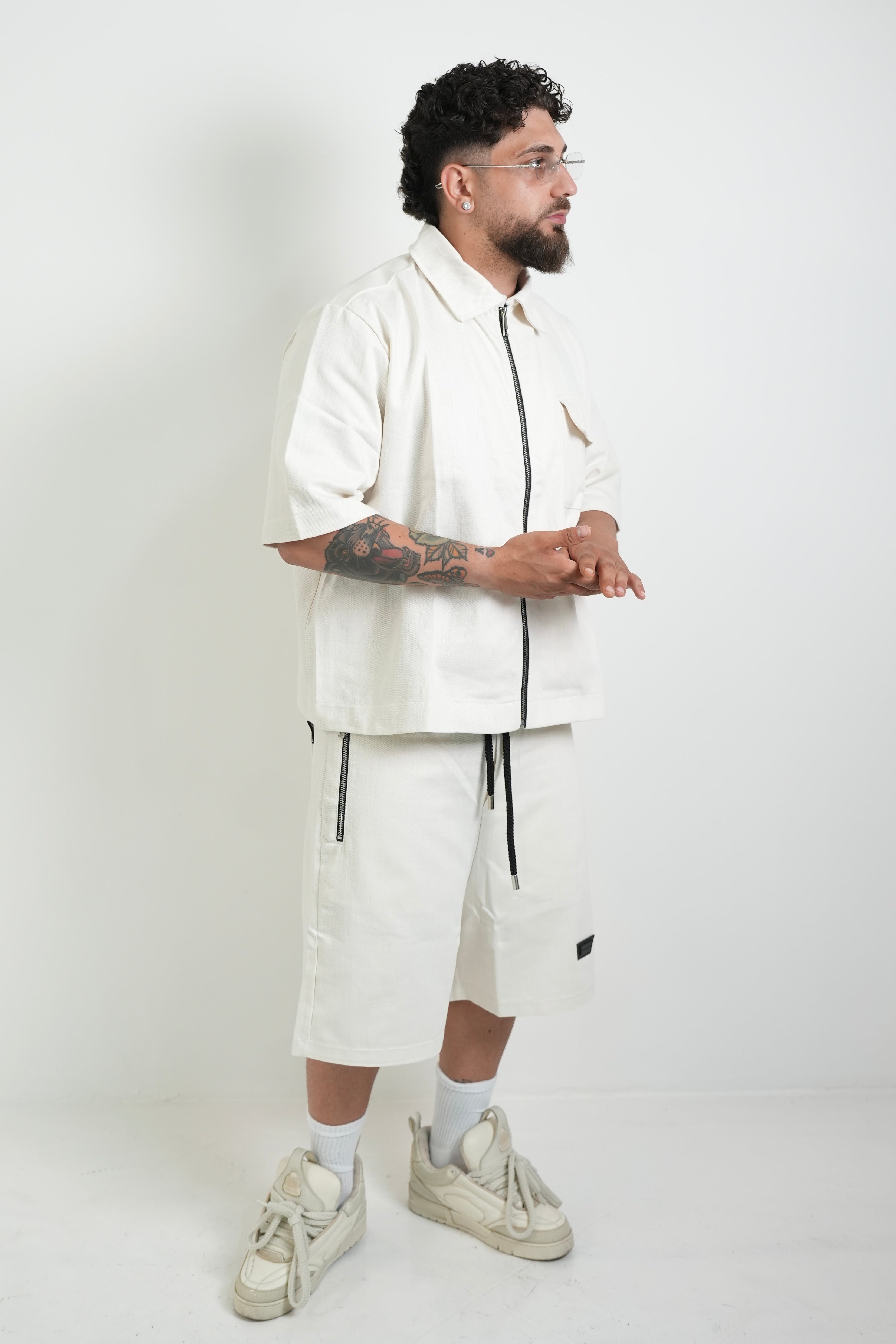 Coordinato Patriòt denim White Off