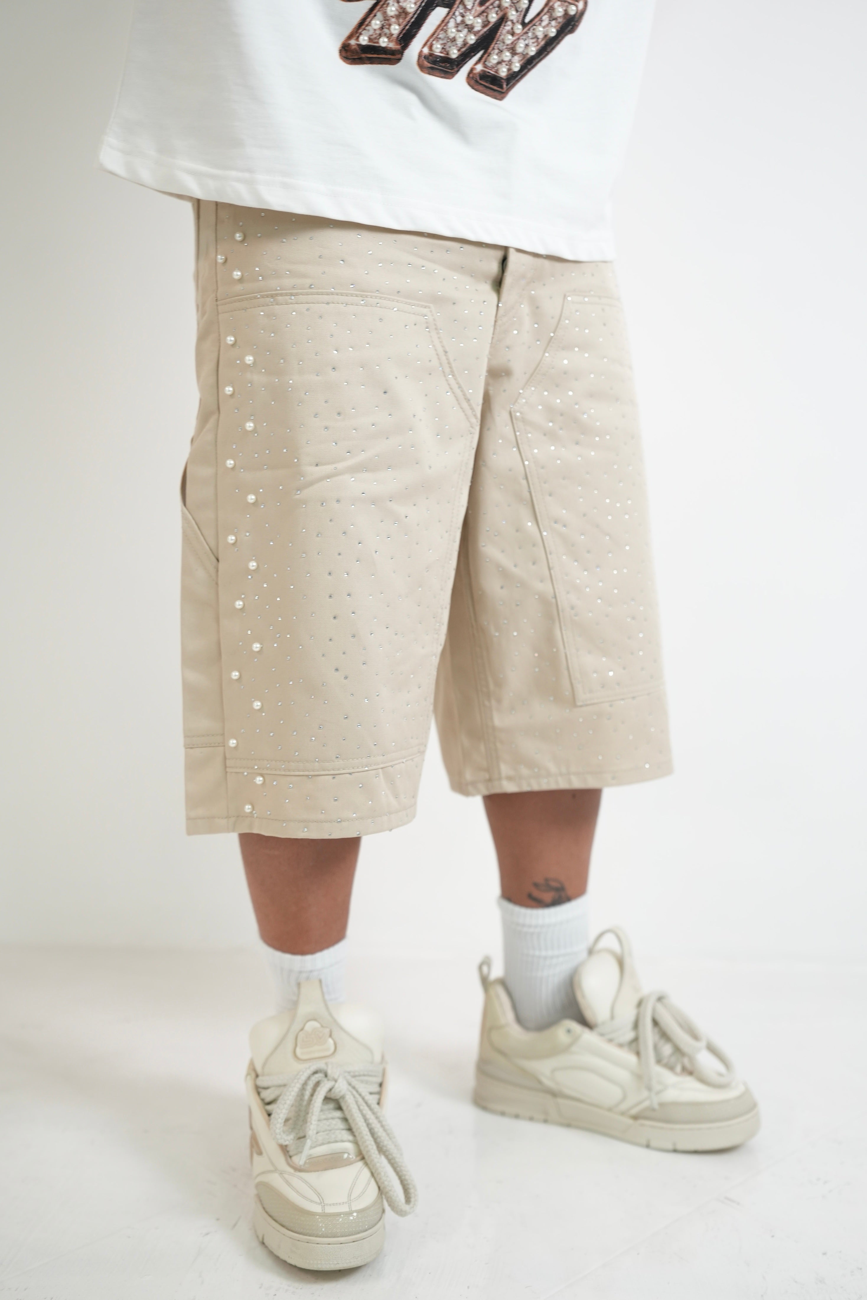 Short Strass Beige