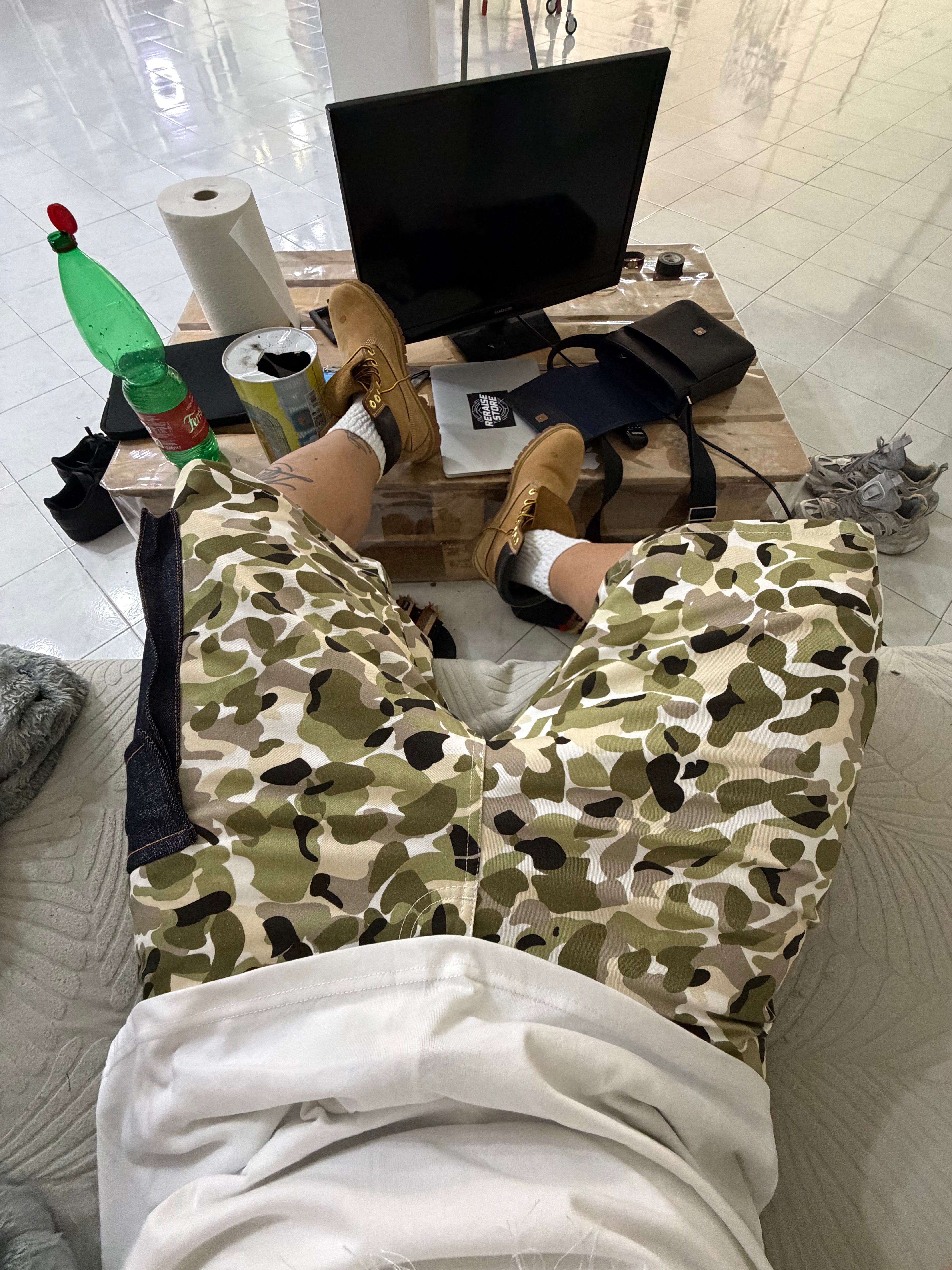 Short Camo Denim