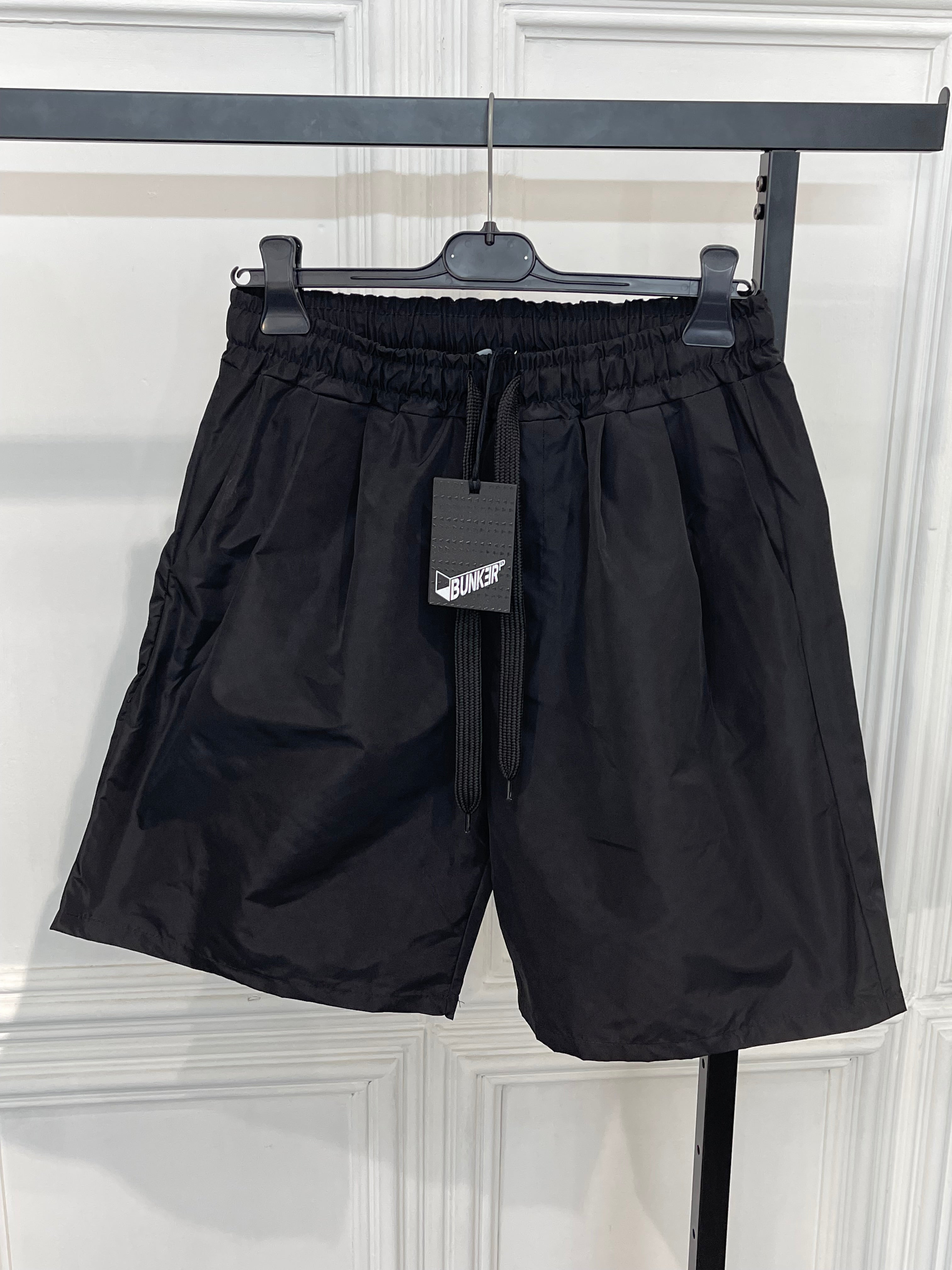 Short Bunker parachute nero