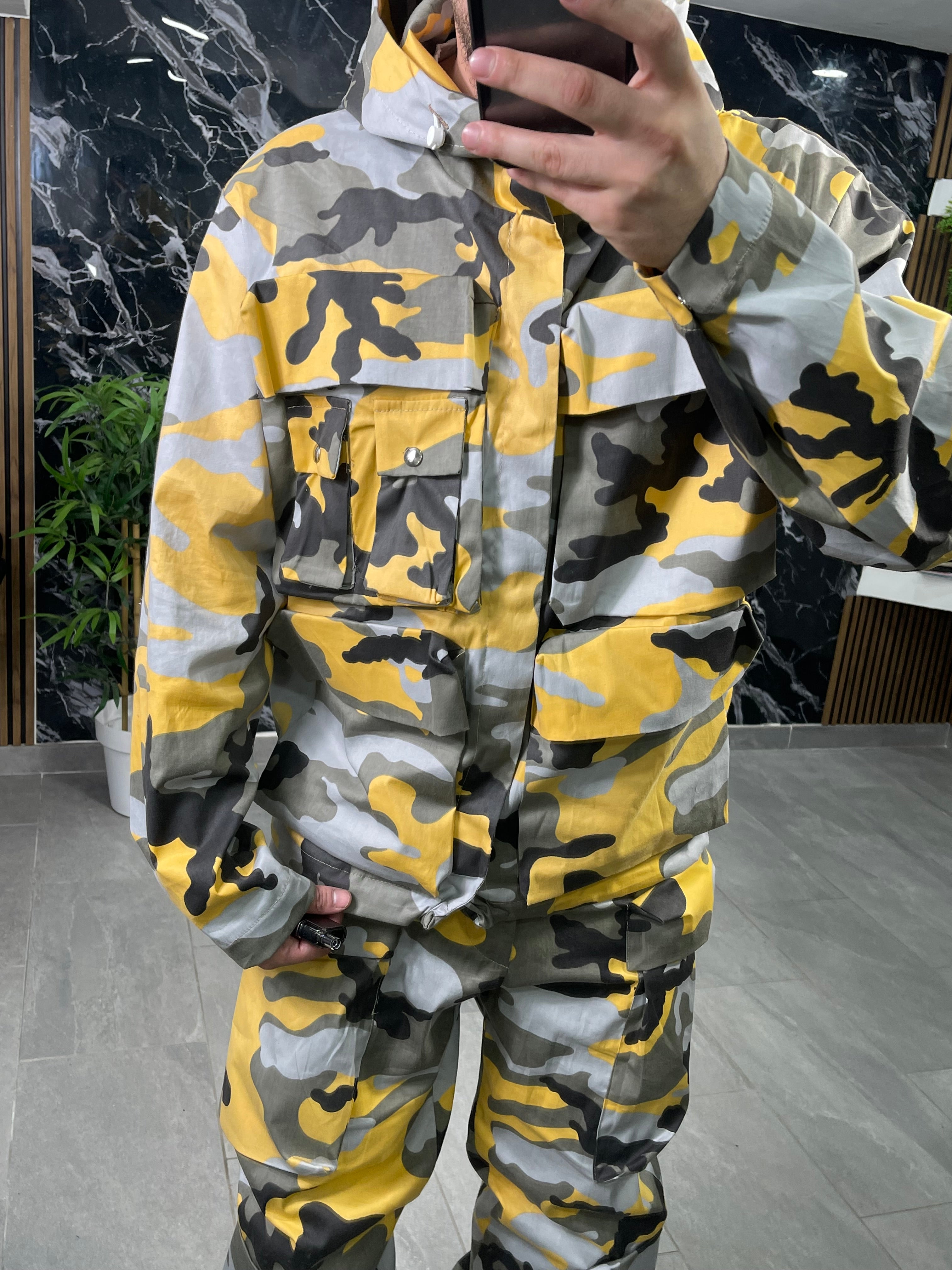 Coordinato Hydo Volcano camouflage yellow