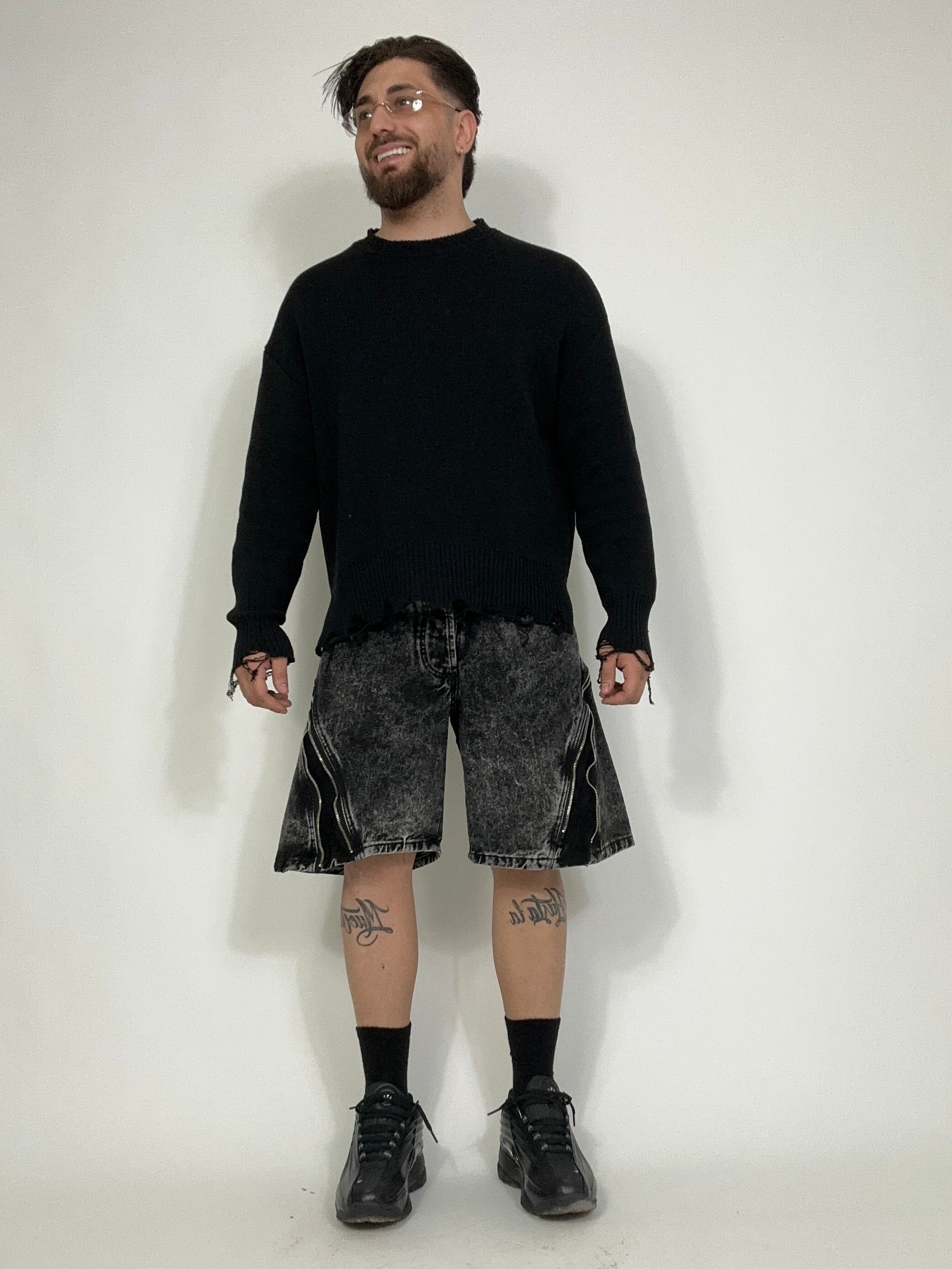 Jeans Short Full Zip