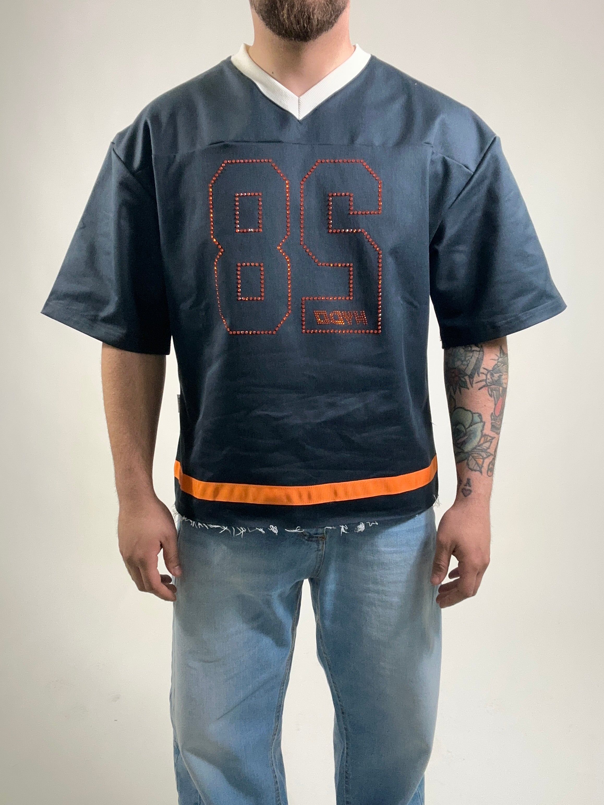 T-shirt Hydo Kyoto Strass Denim Orange