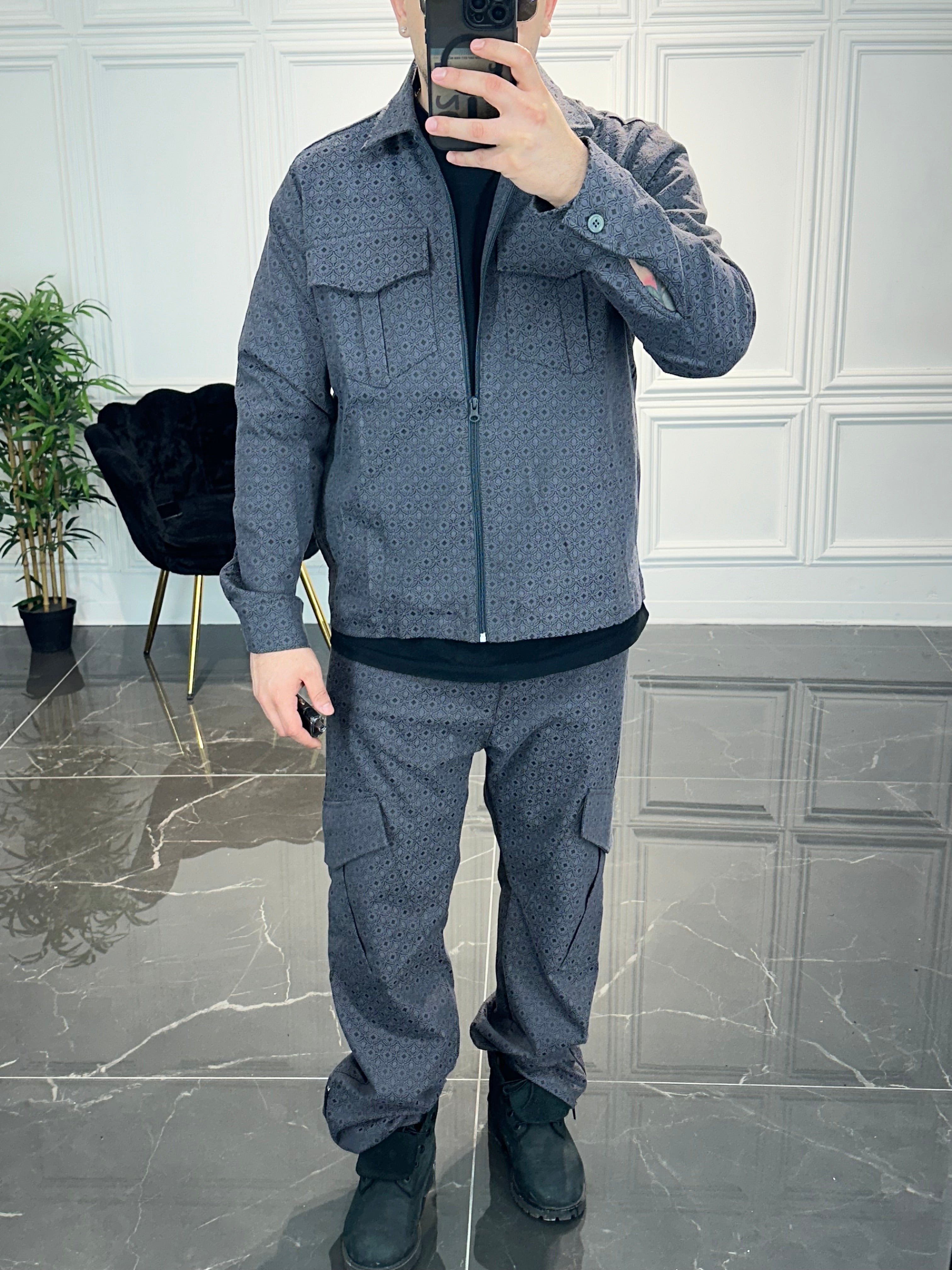 Coordinato Hydo Damask Grigio