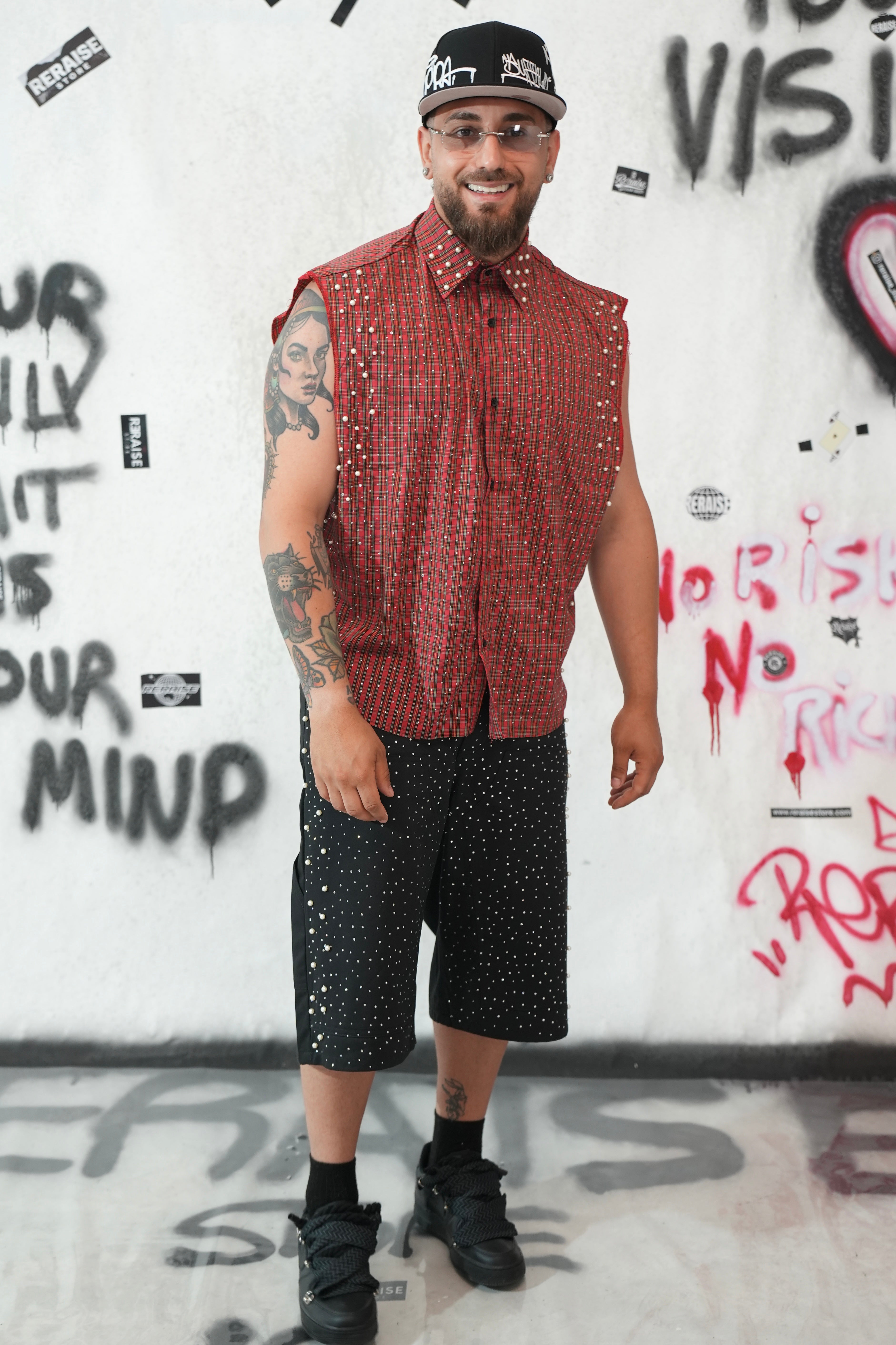 Camicia Smanicata Red PM