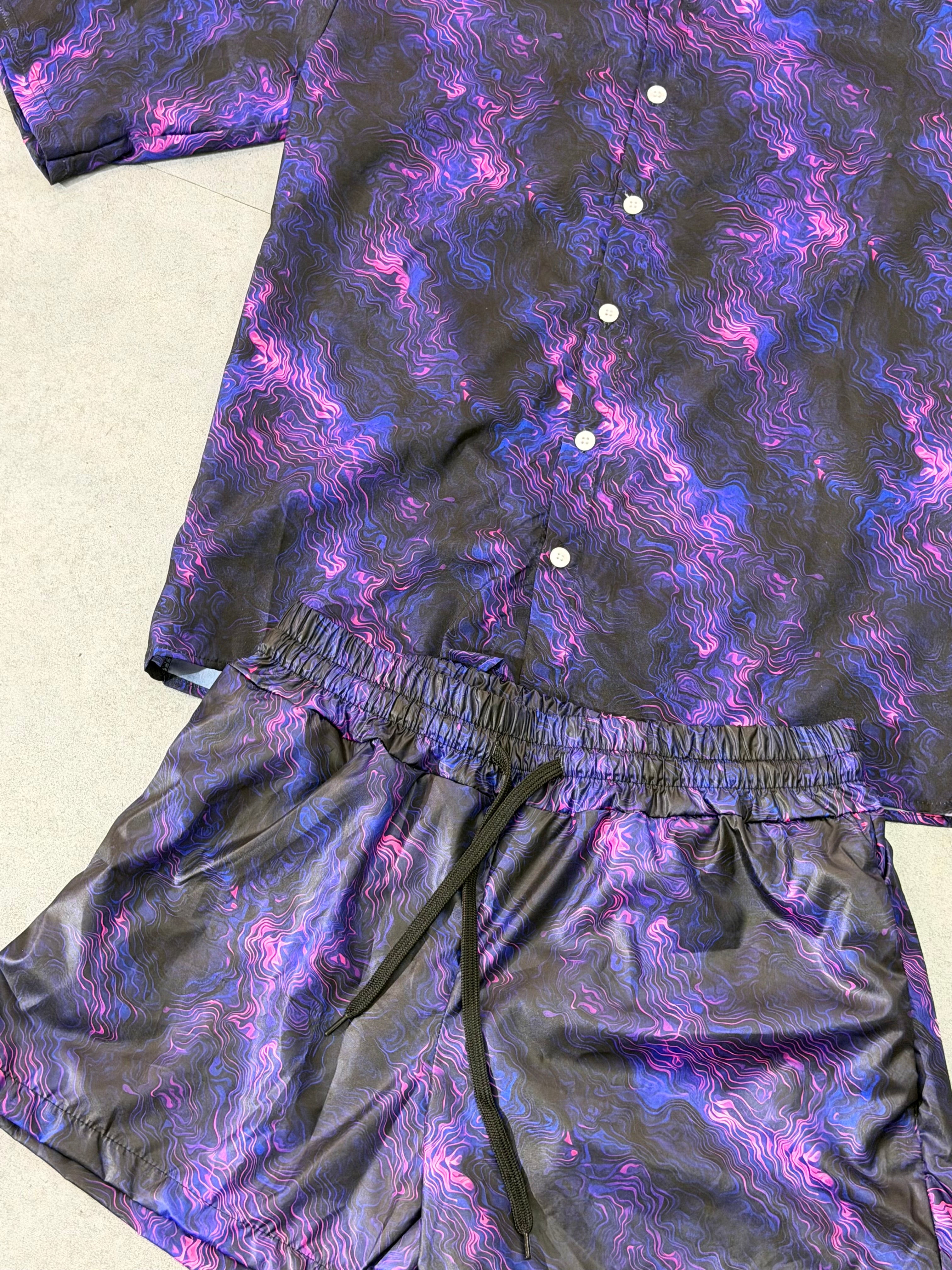 Coordinato Mare Boreale viola/blu
