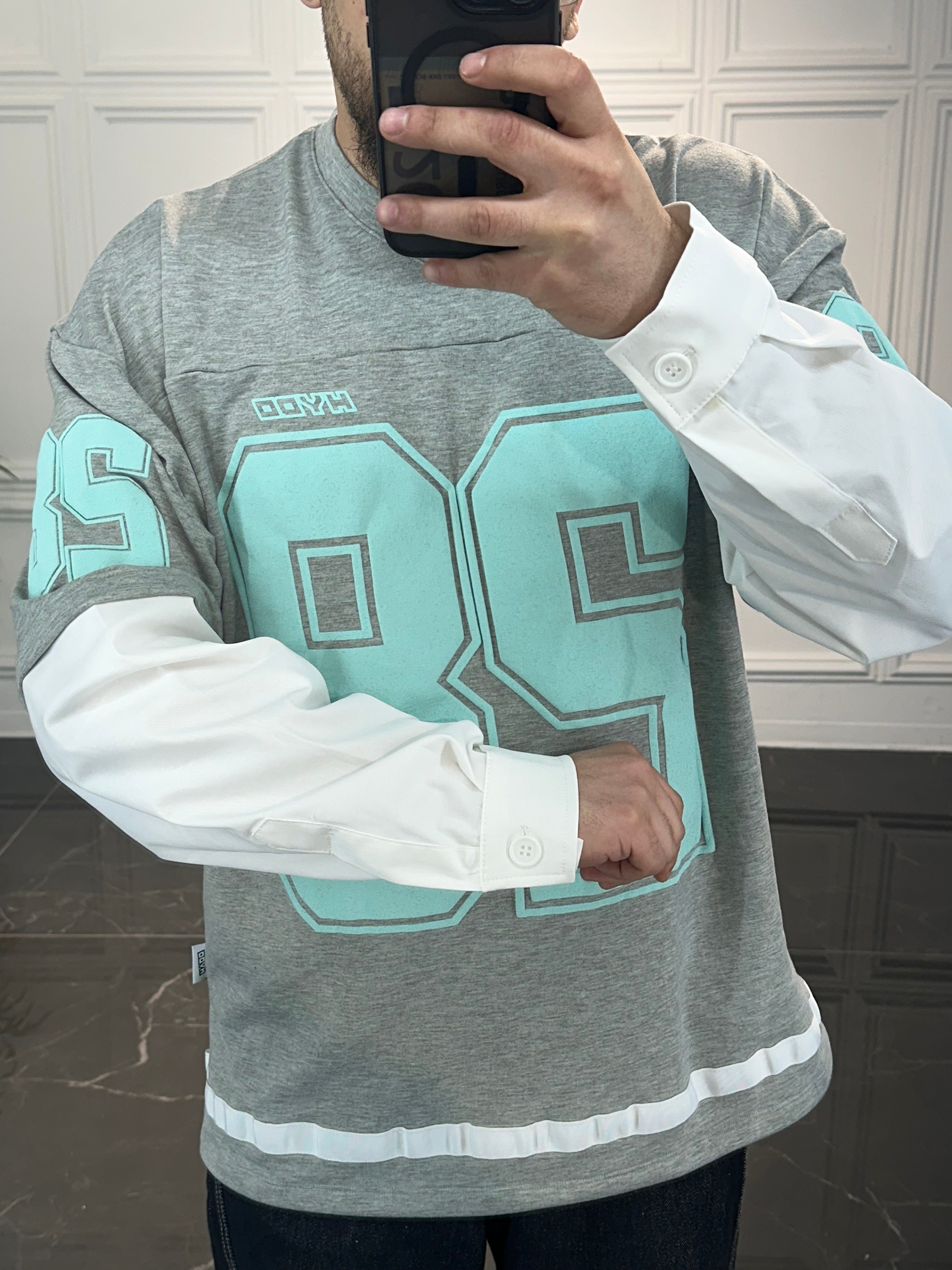 Long Sleeve Hydo NFL grigia