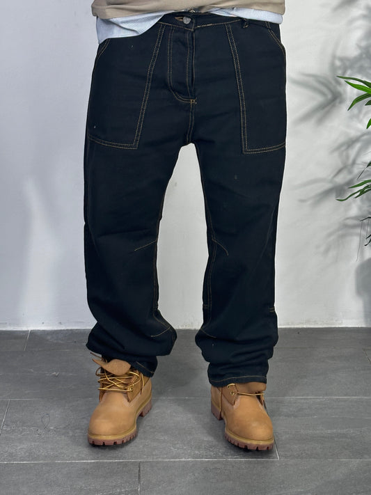 Jeans baggy contrast