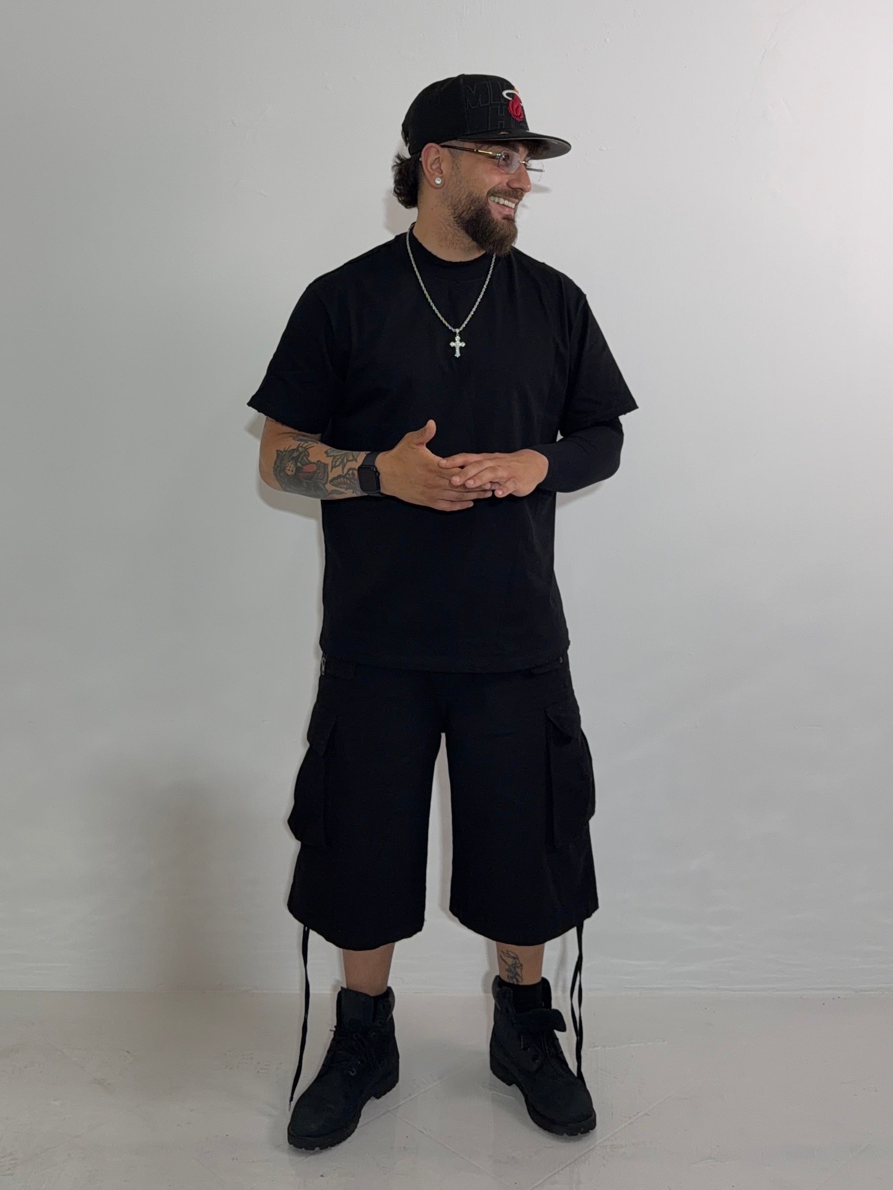 Short Cargo Laces Black