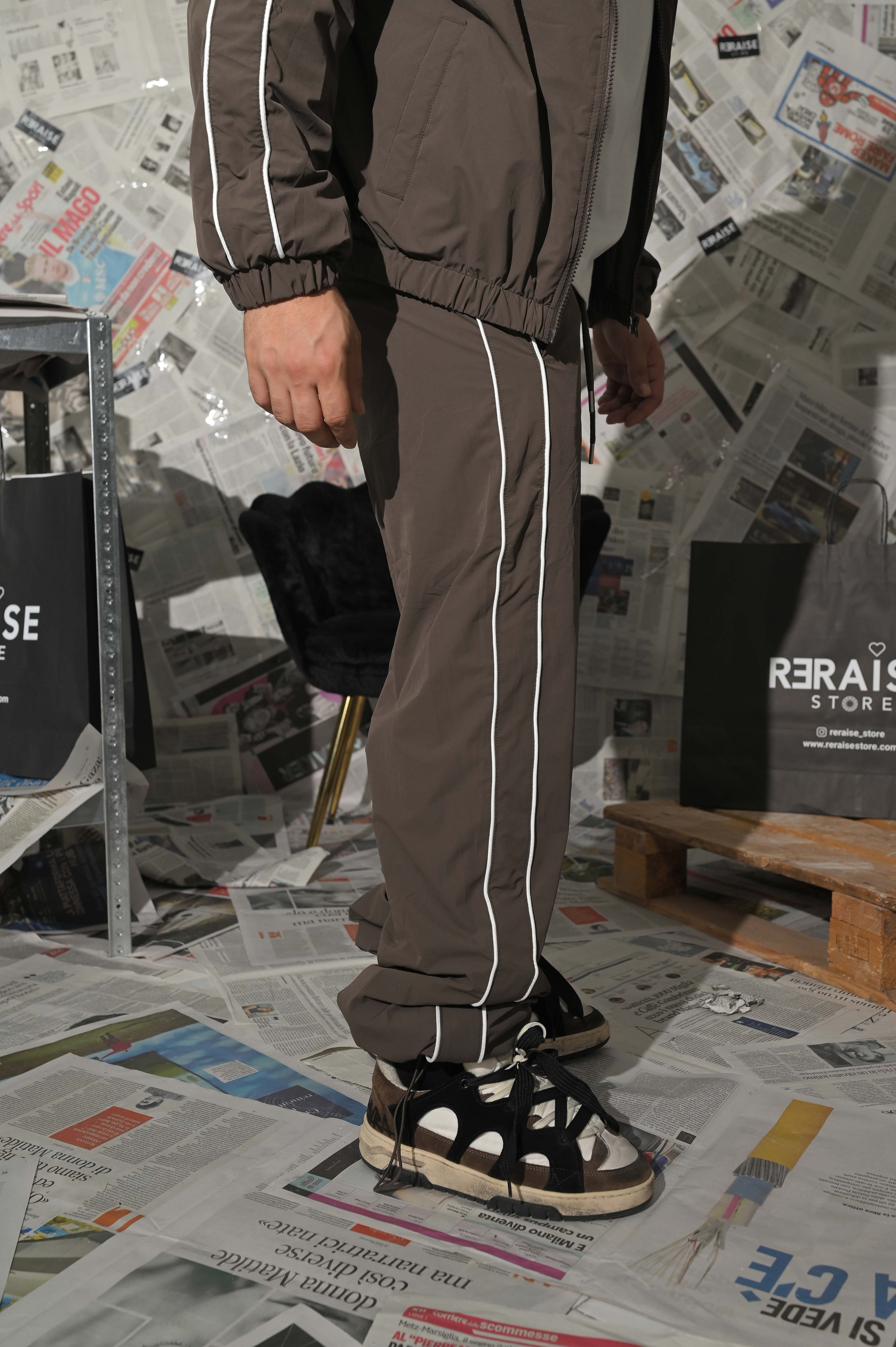 Coordinato Tuta Lines fango