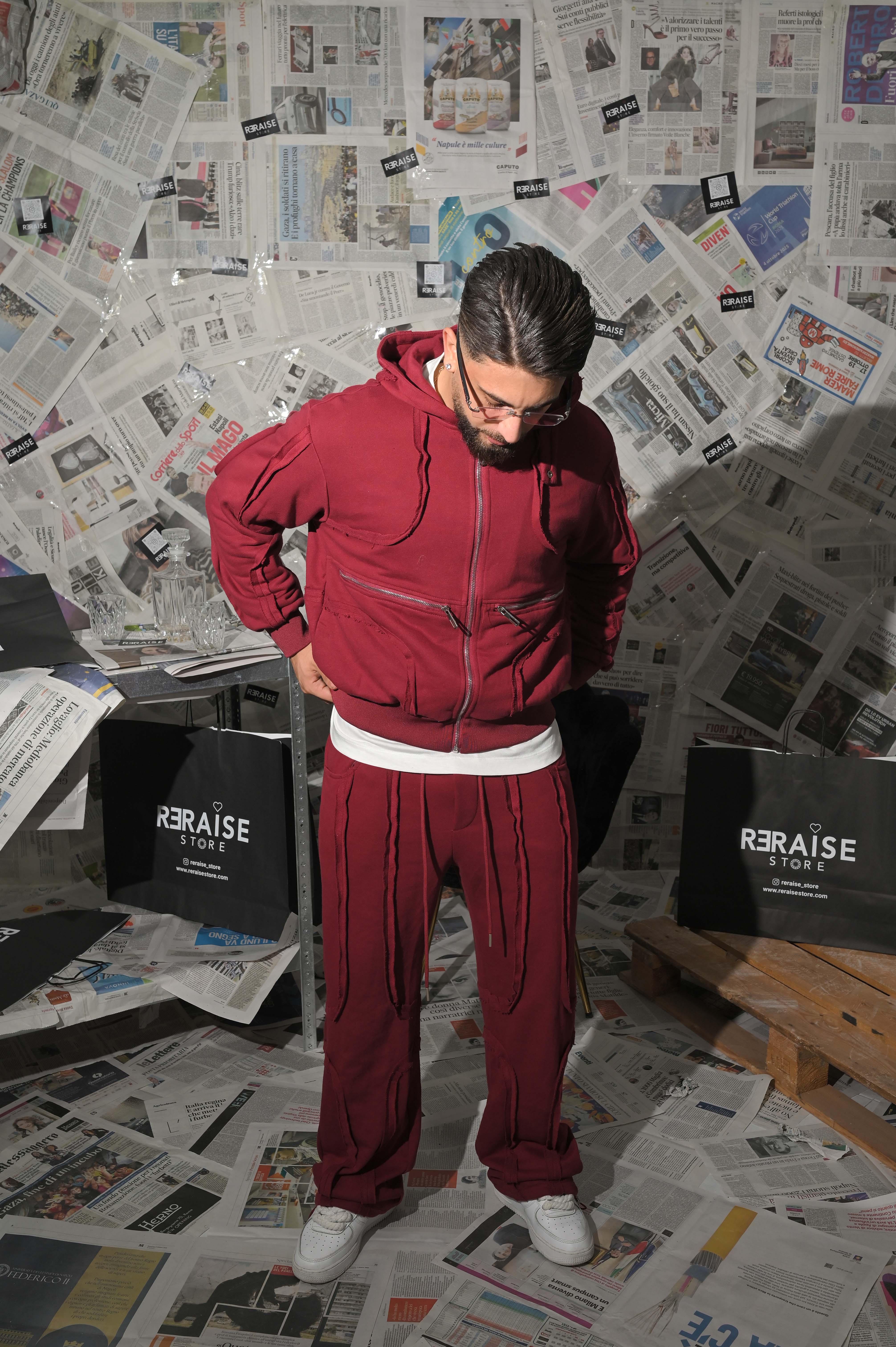 Coordinato Tuta Seams Bordeaux