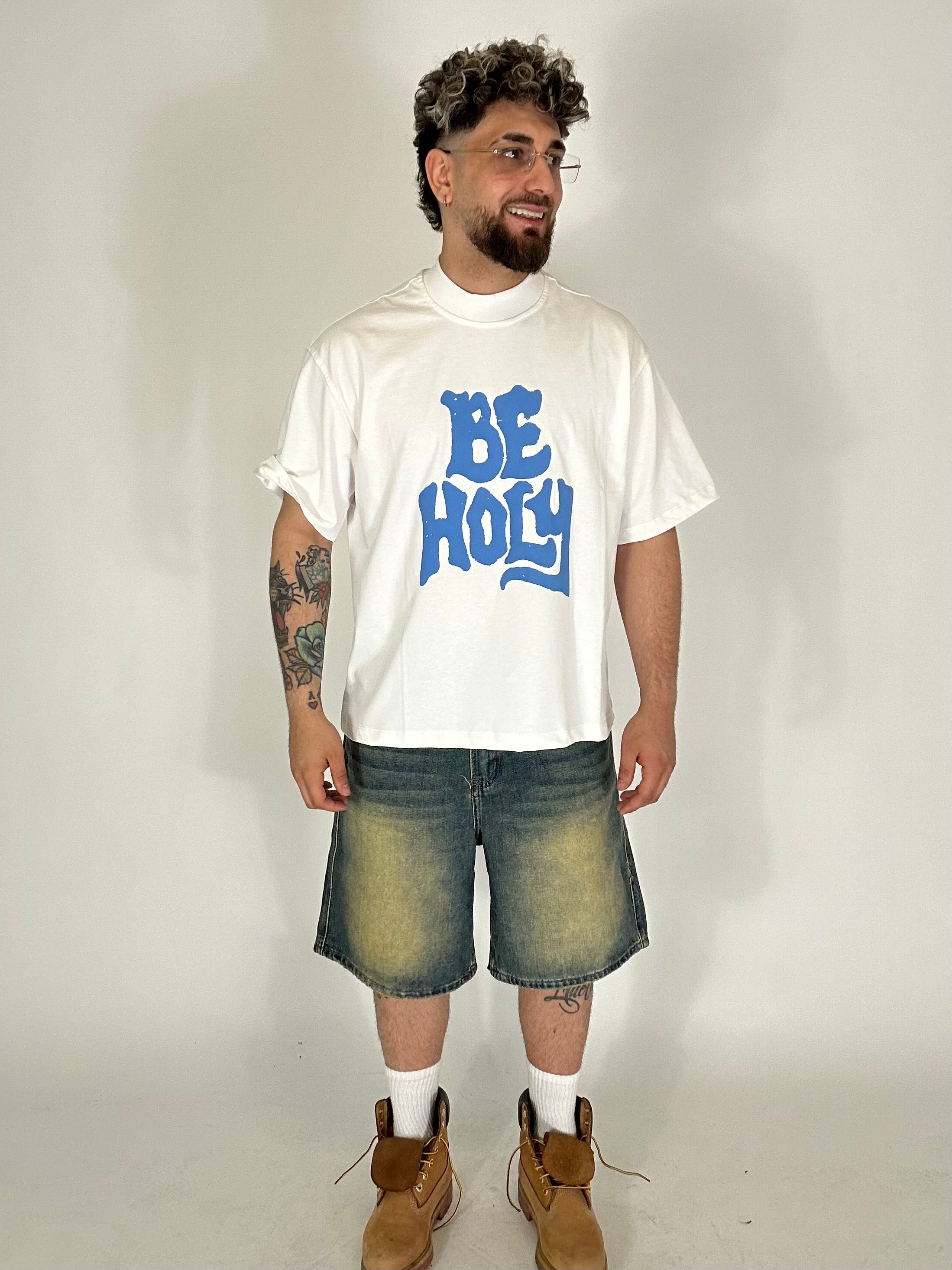 T-shirt Hustle Be Holy bianca