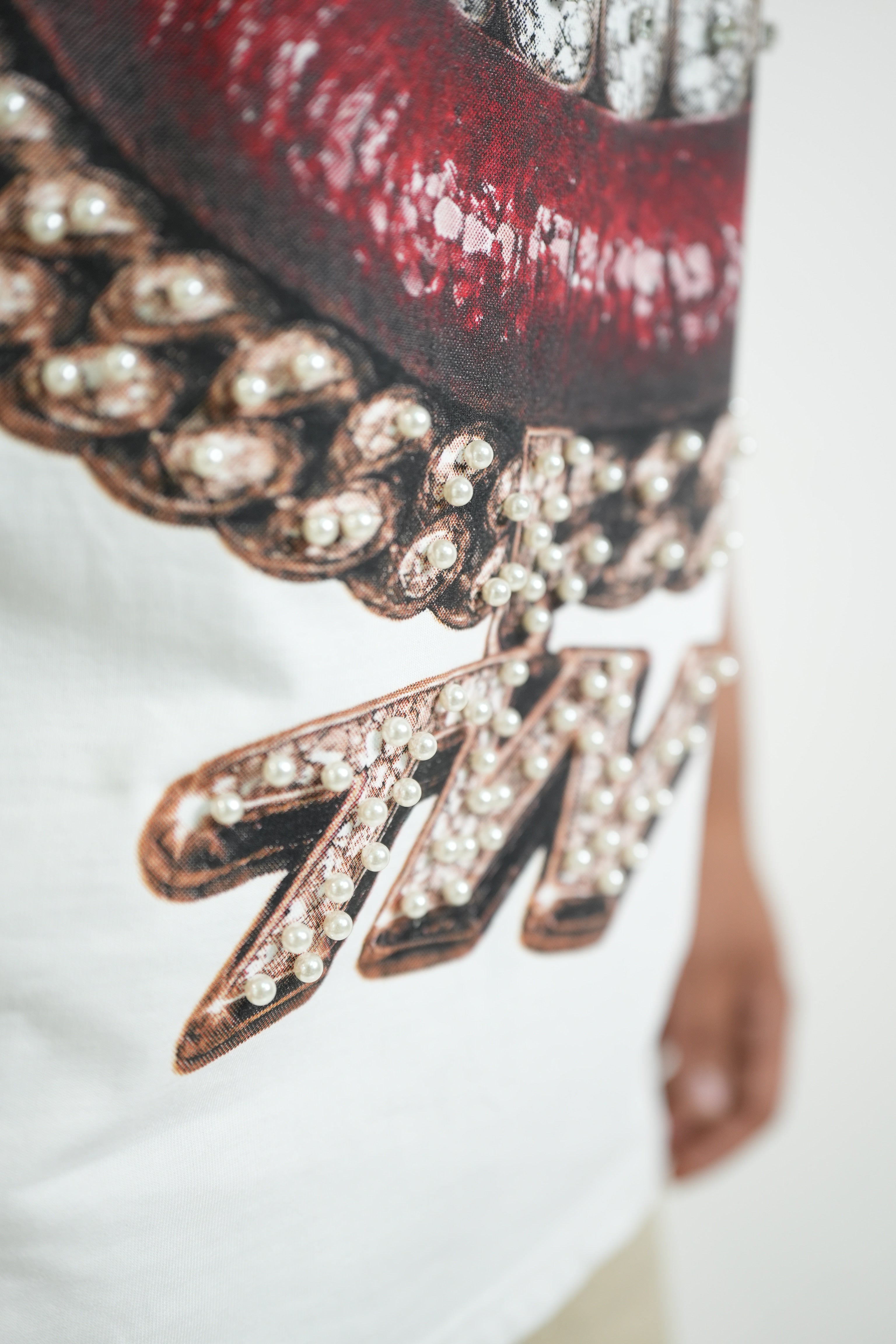 T-shirt Mouth Strass