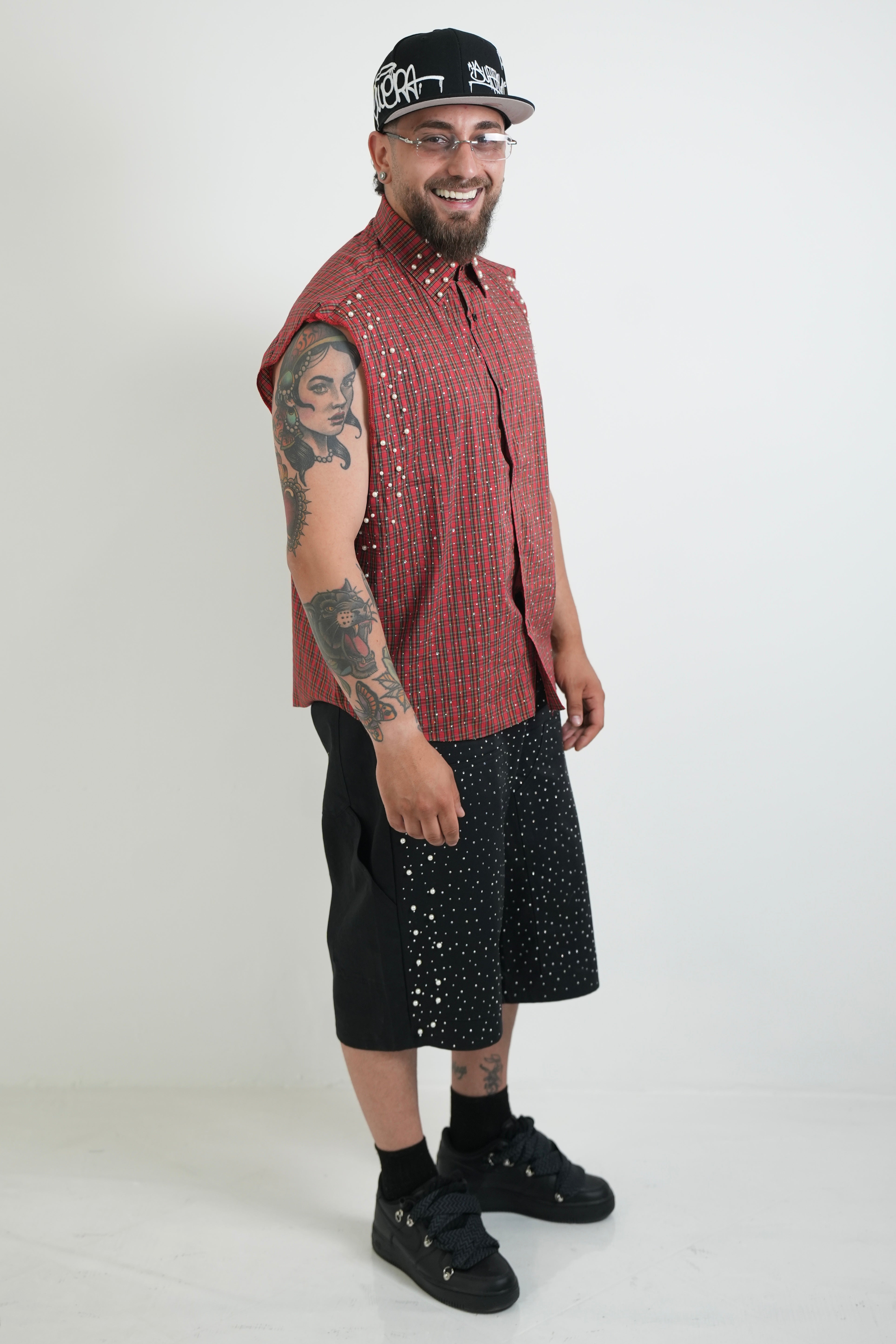 Camicia Smanicata Red PM
