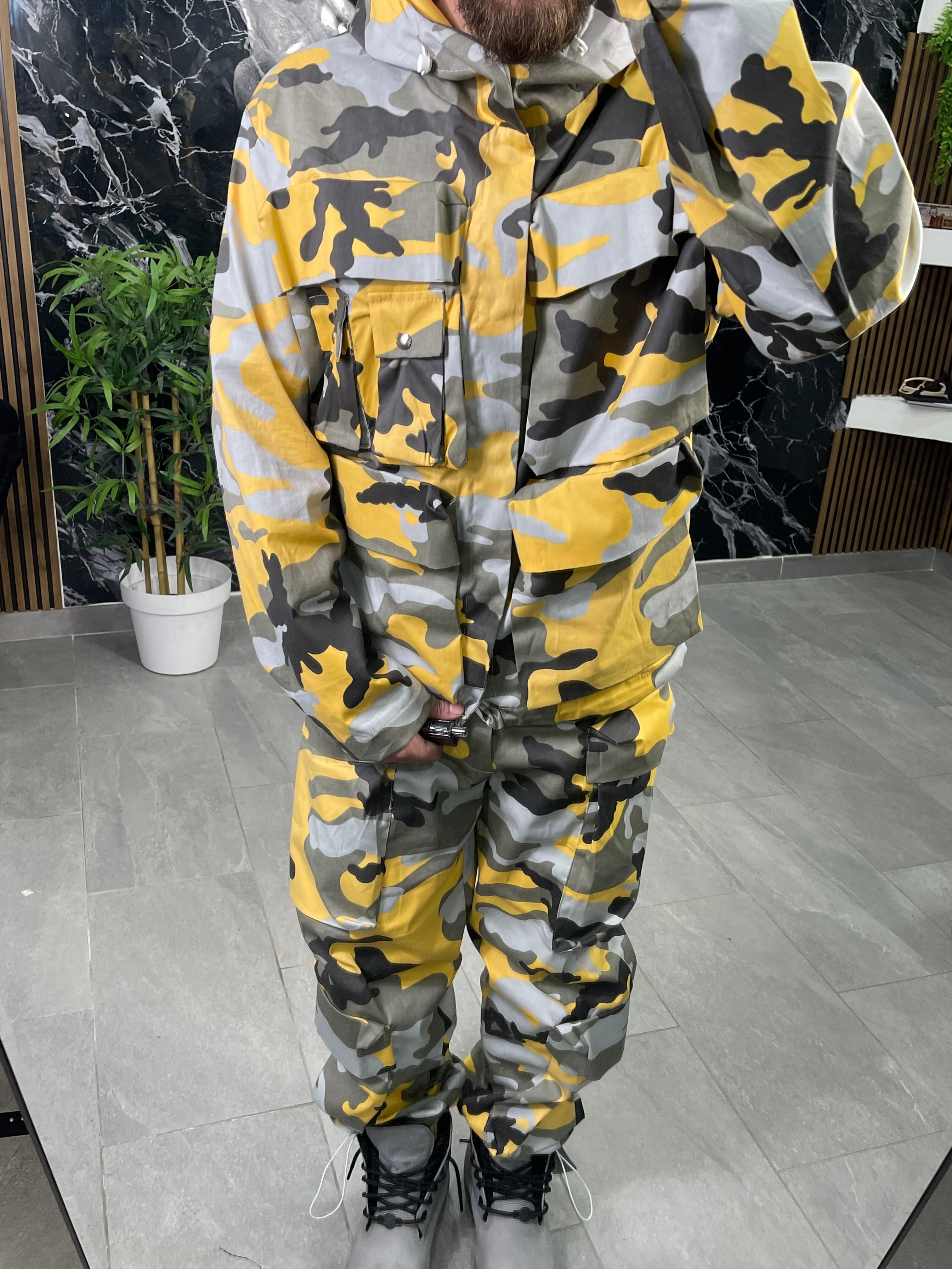 Coordinato Hydo Volcano camouflage yellow