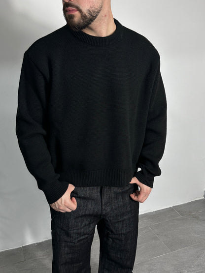 Maglione Crop nero