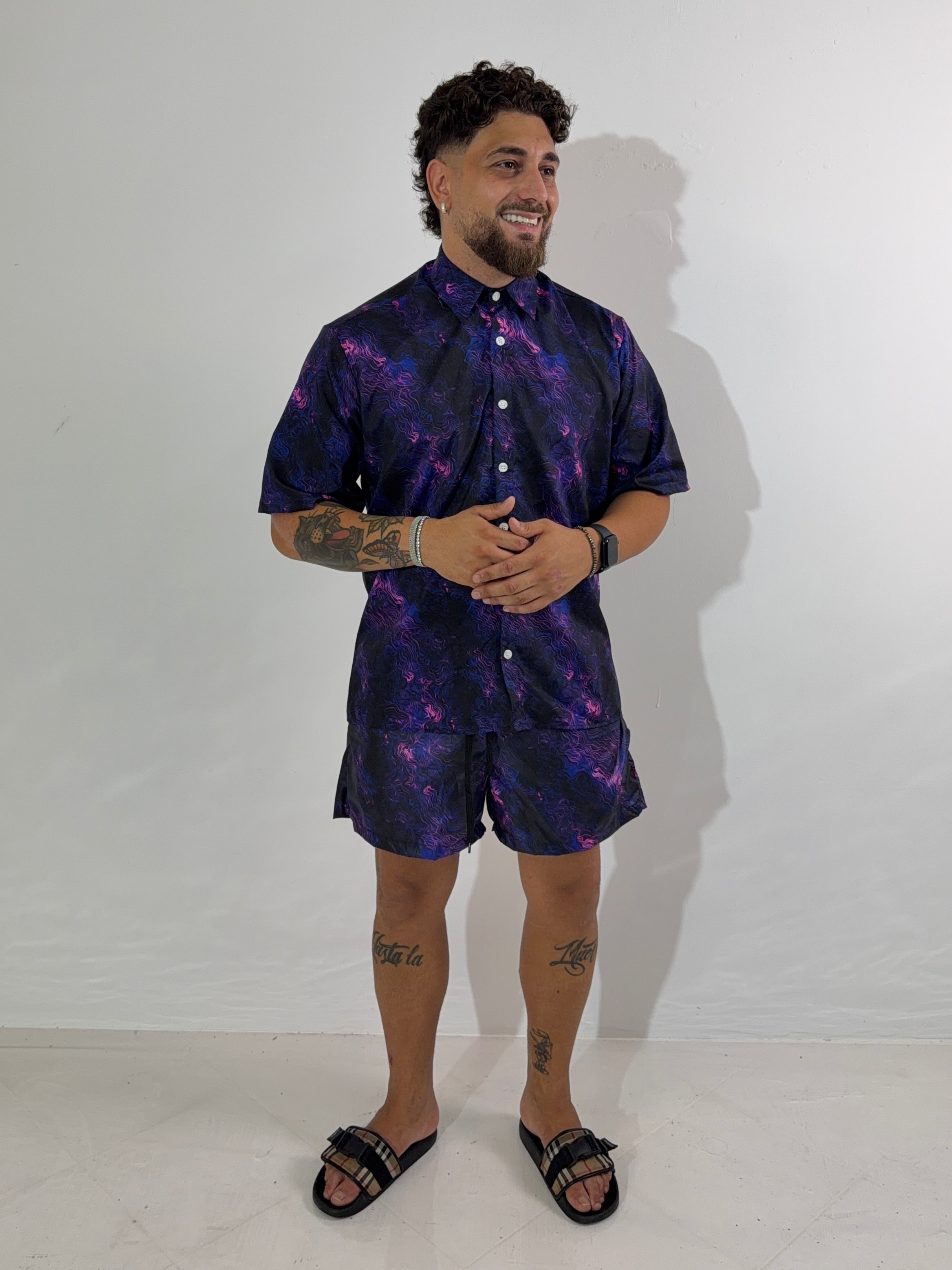 Coordinato Mare Boreale viola/blu