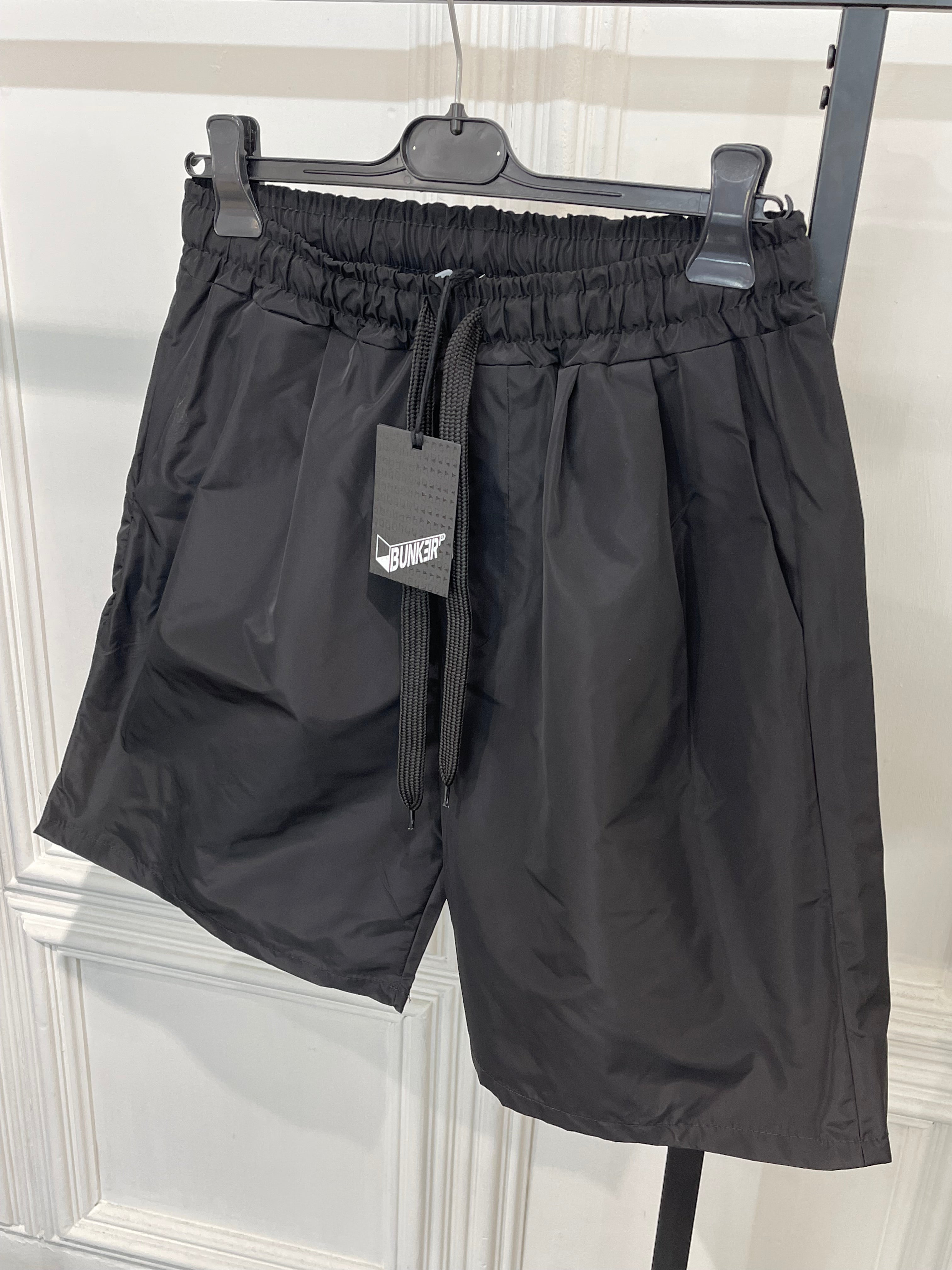 Short Bunker parachute nero