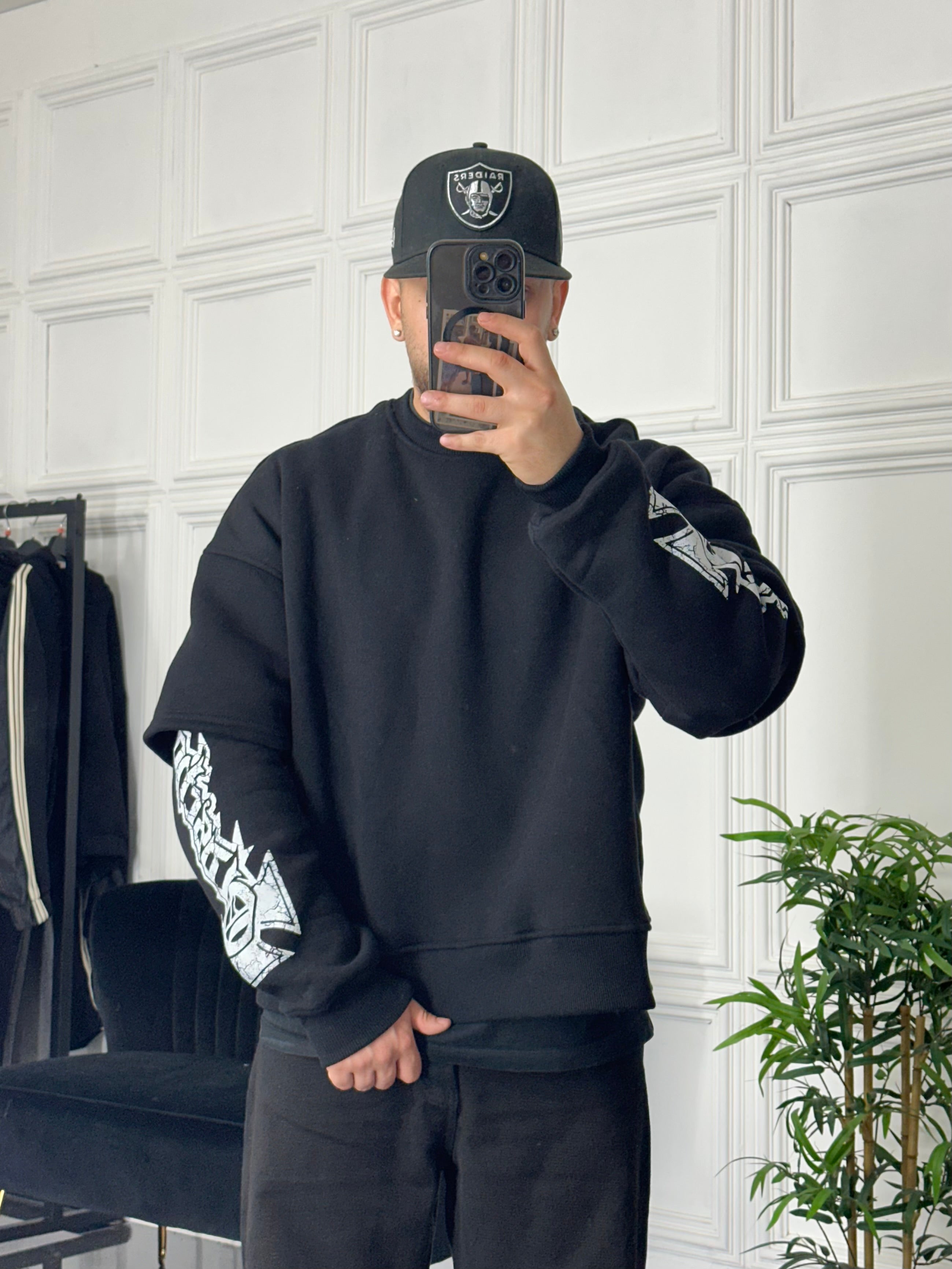 Felpa Bunker double nera