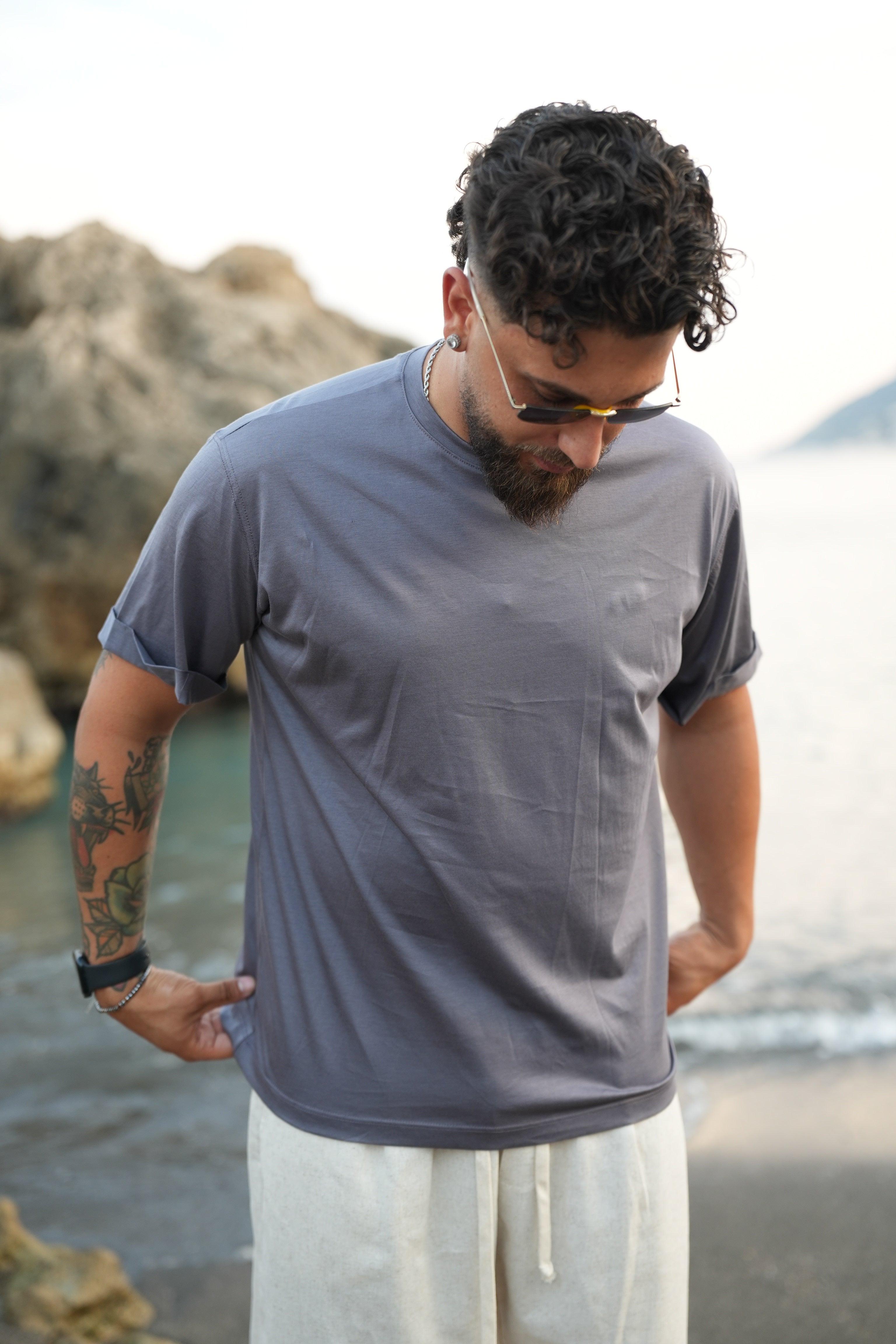 T-shirt Filo di scozia