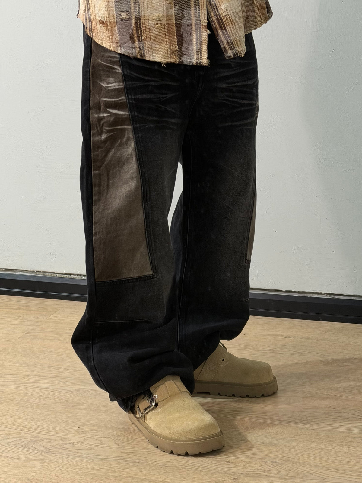 Jeans Baggy Insert Brown