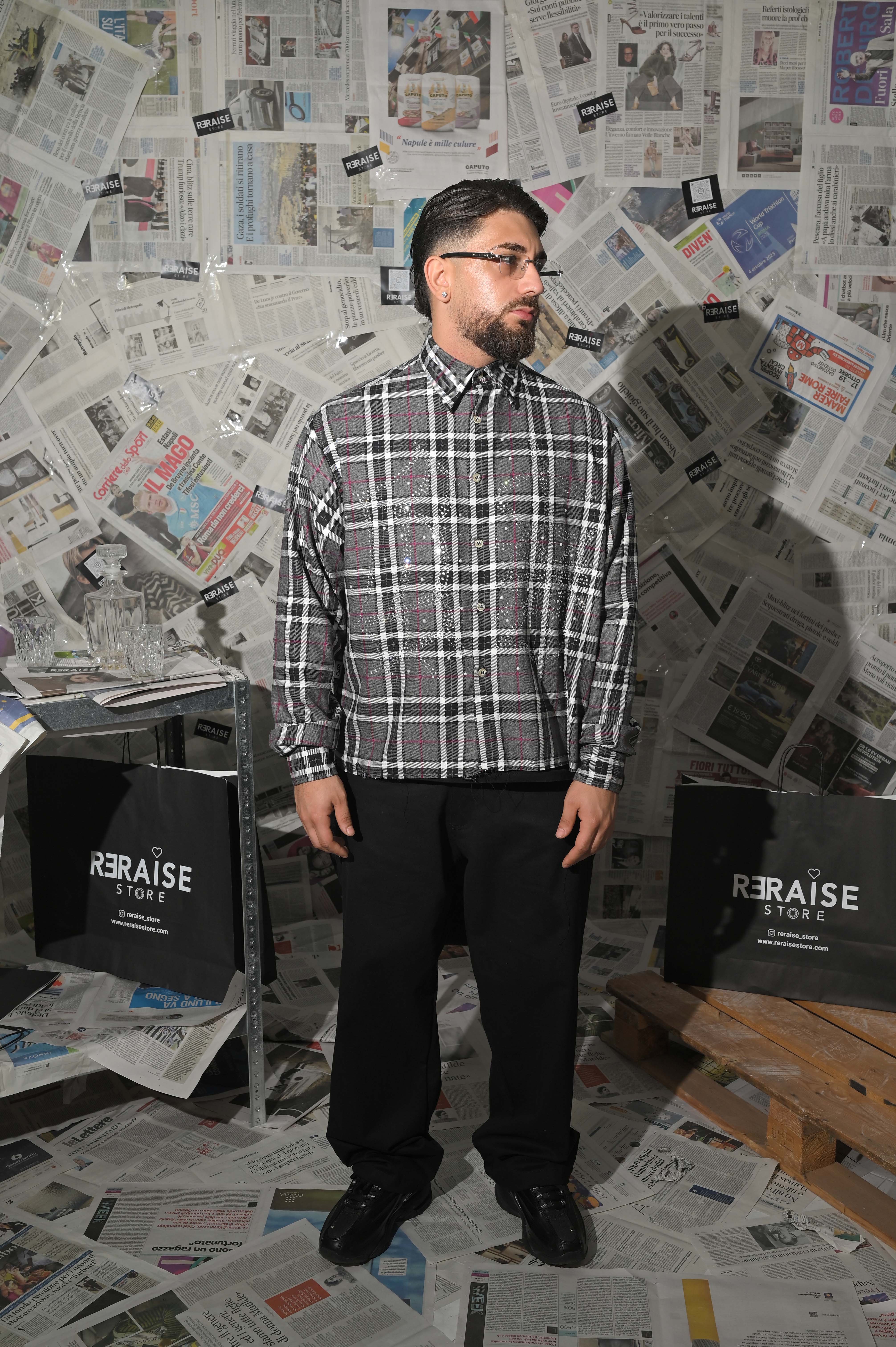 Camicia Hydo Check Strass