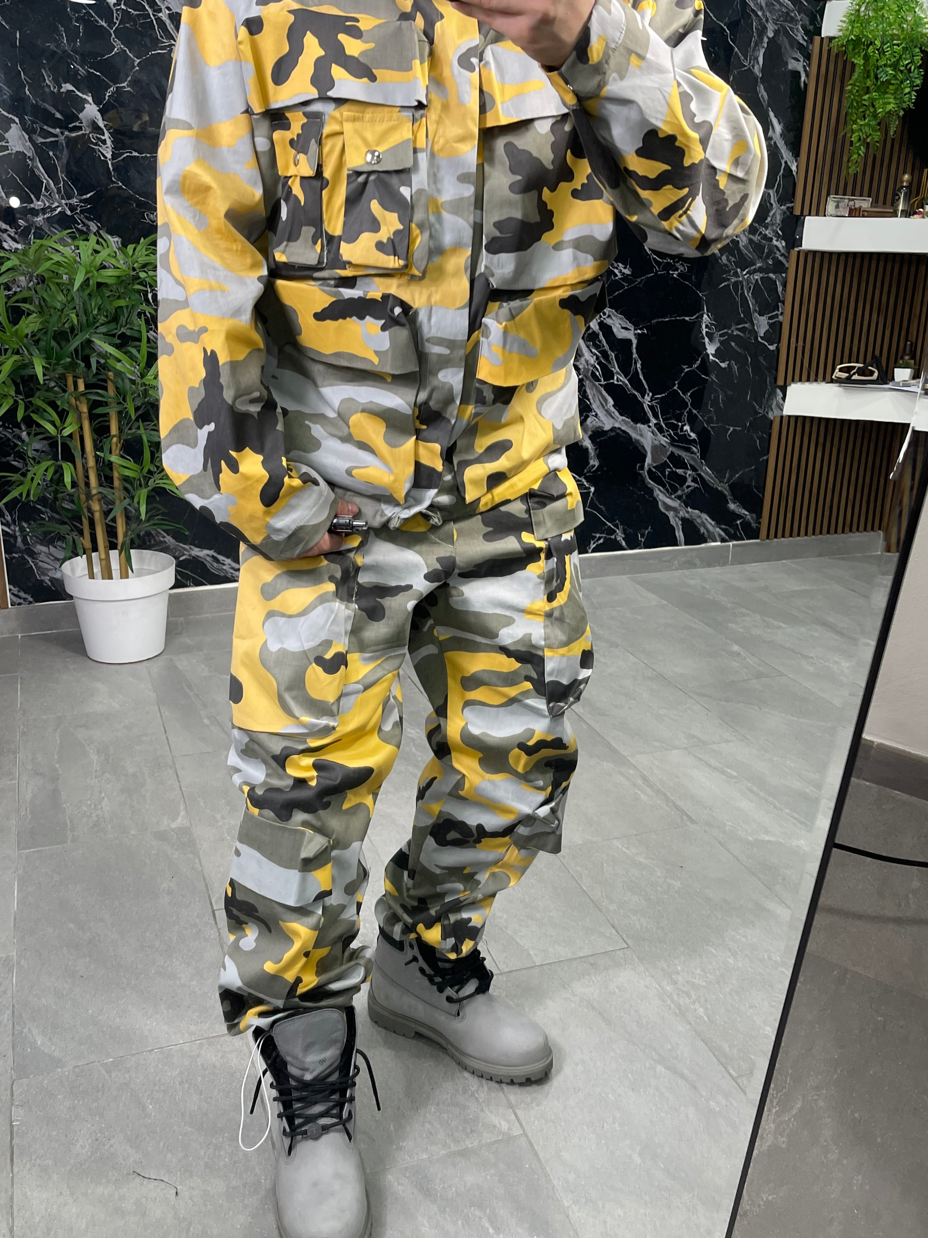 Coordinato Hydo Volcano camouflage yellow