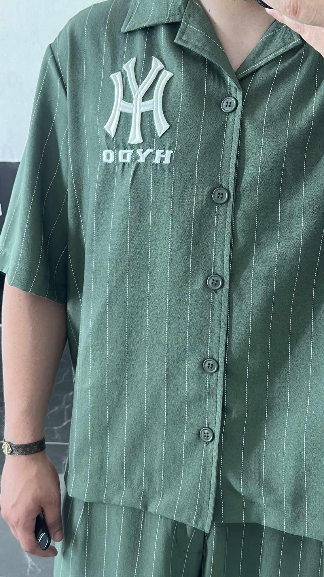 Coordinato Hydo New York verde militare