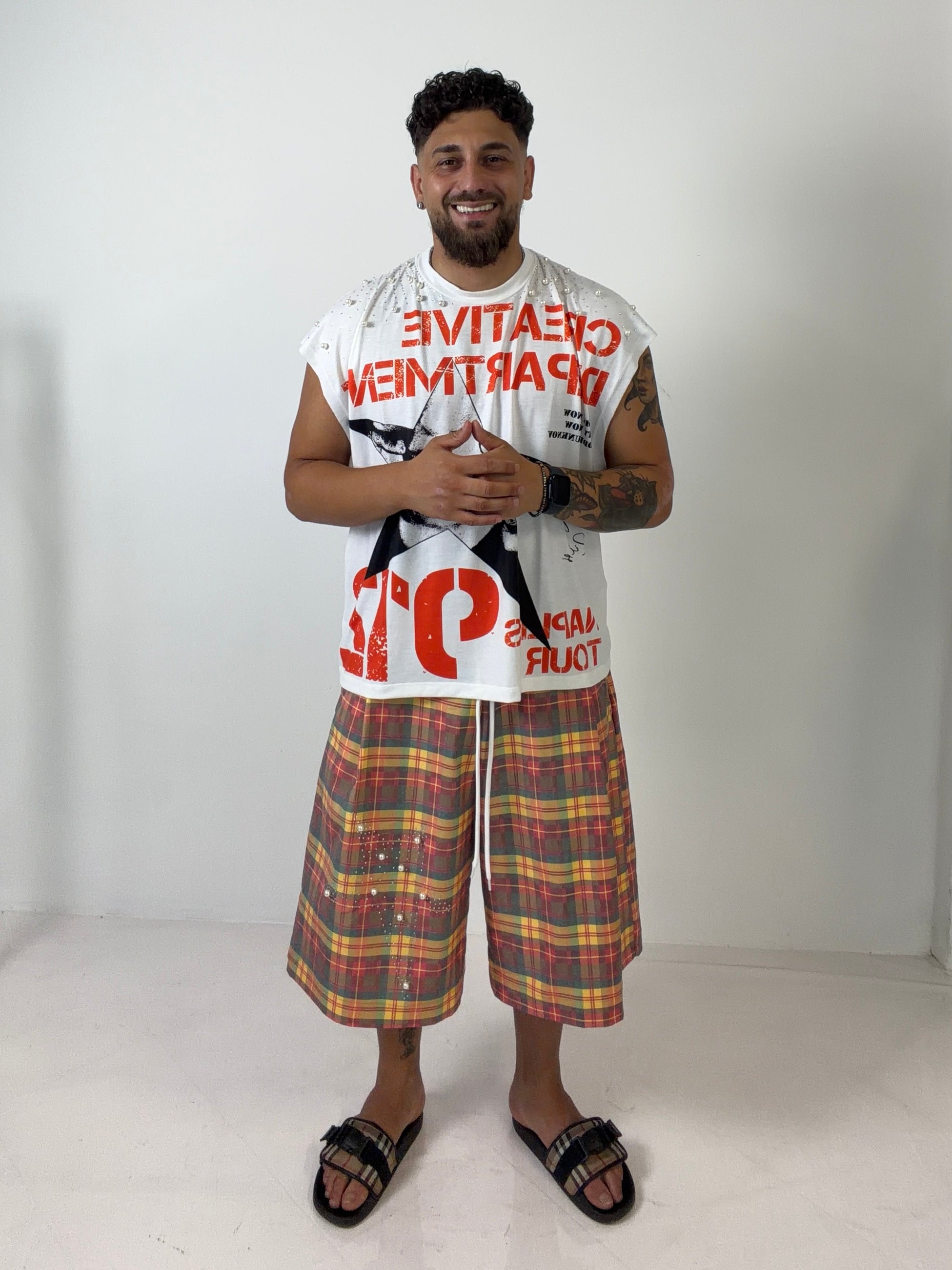 Coordinato Creative Check Orange