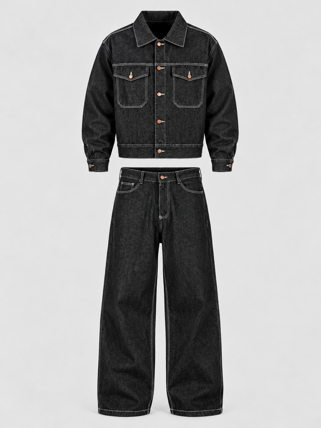 Coordinato Denim Black